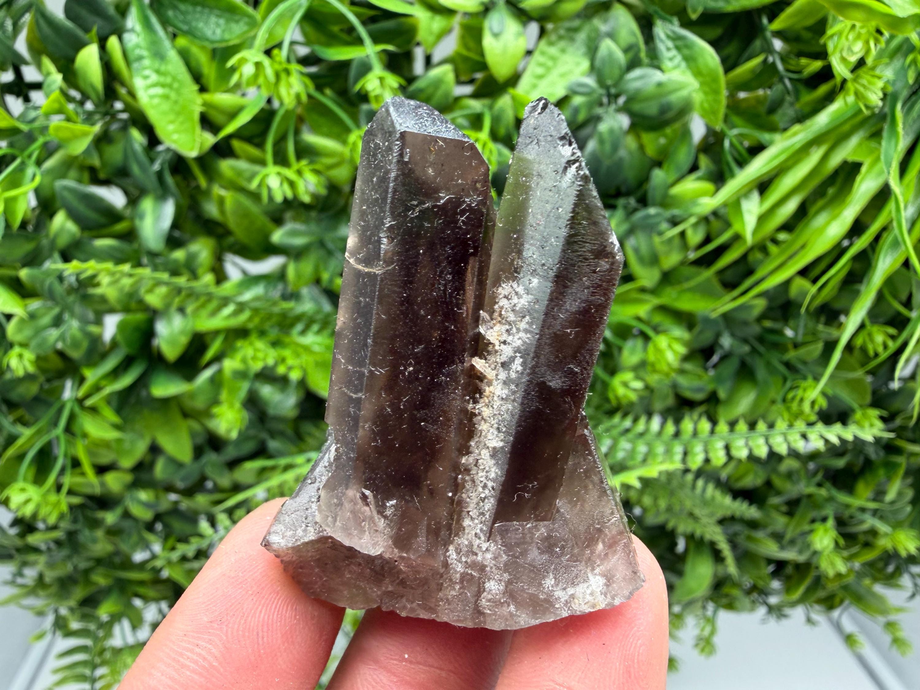 Rare Smoky Quartz Crystal Cluster, Mineral Specimen from Brazil