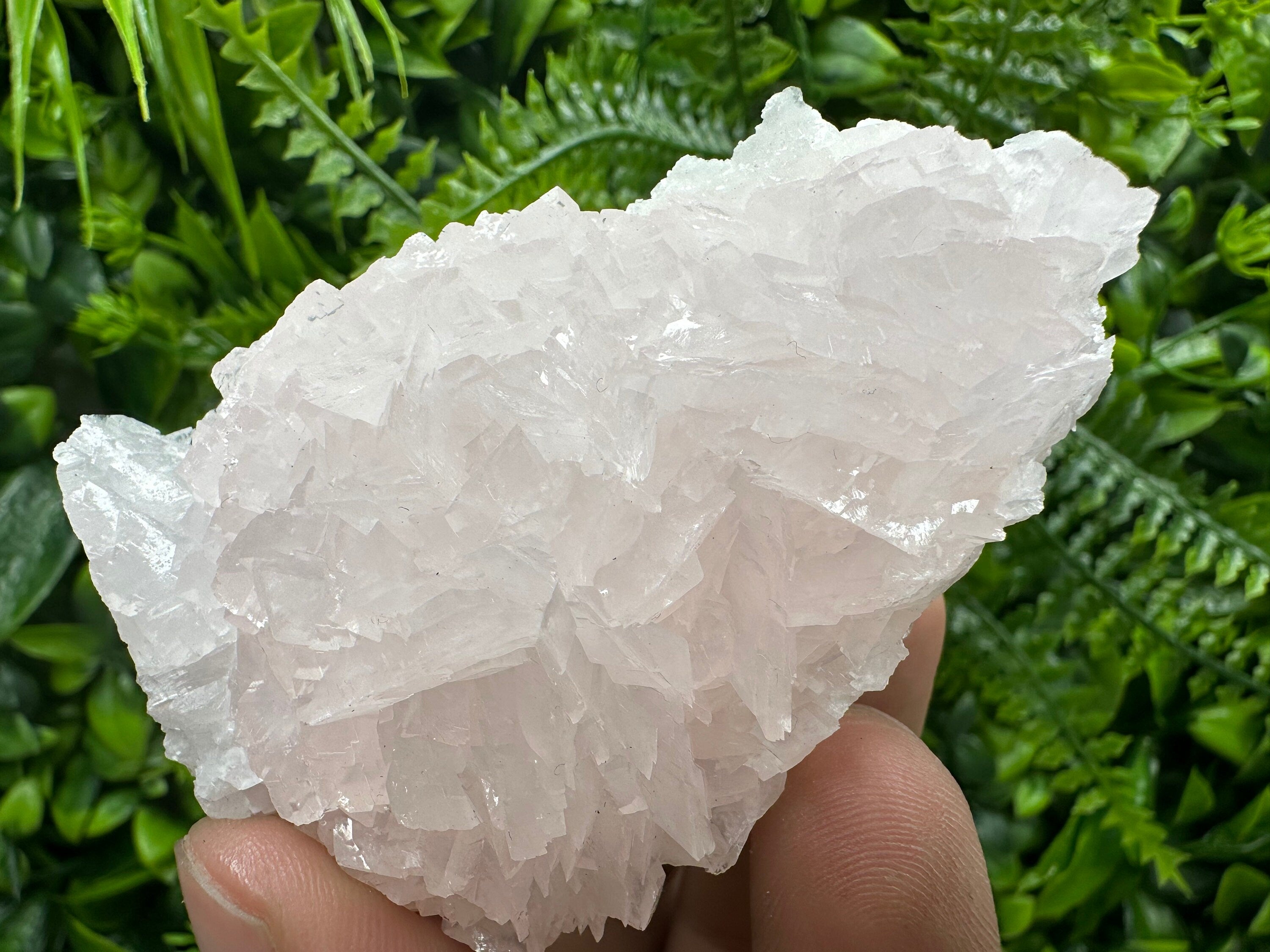 Fluorescent Mangano Calcite Specimen: Rhodopes, Bulgaria Mineral Decor