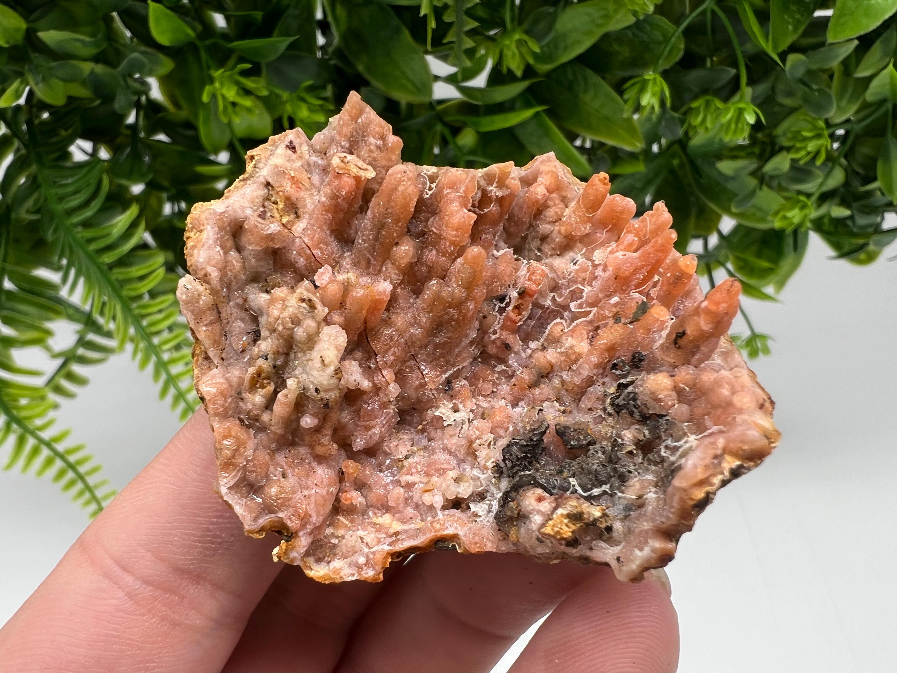 Moroccan Red Chalcedony Crystal Specimen, Rare Minerals