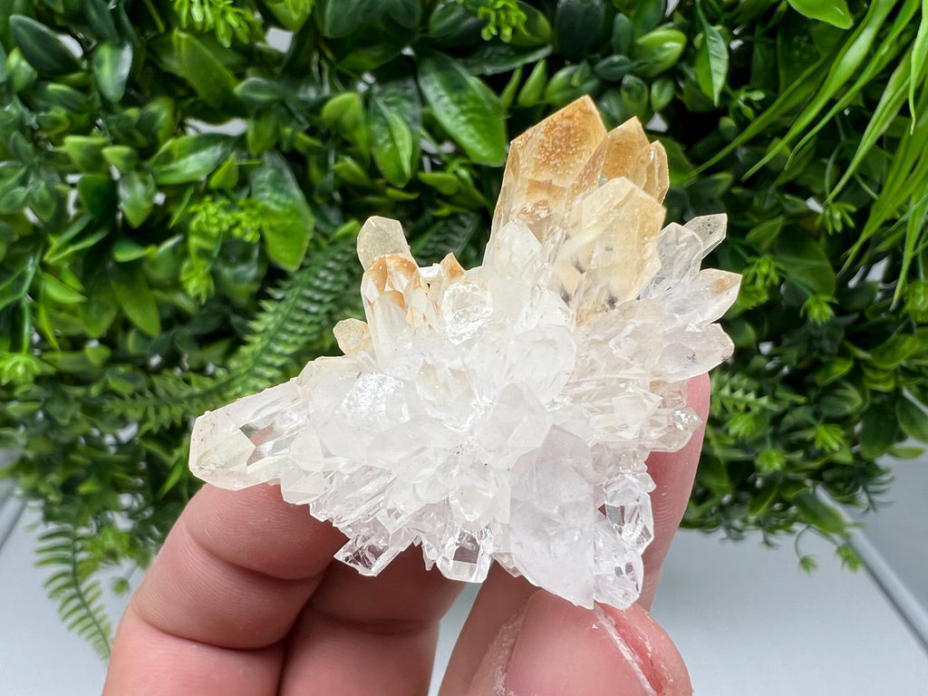 Stunning Quartz covered whit iron oxide limonite natural minerals souvenir crystal home decor stone collection minerals 9 th September mine