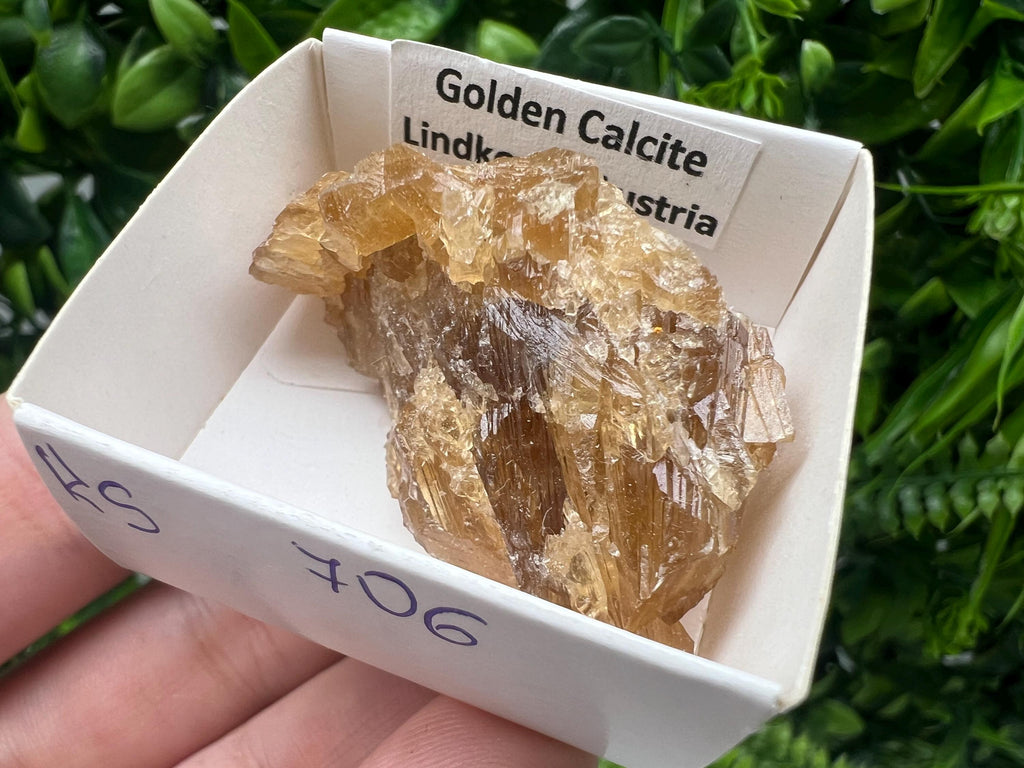 Raw Honey Calcite Stone: Rough Golden Crystal (5/3.5 cm