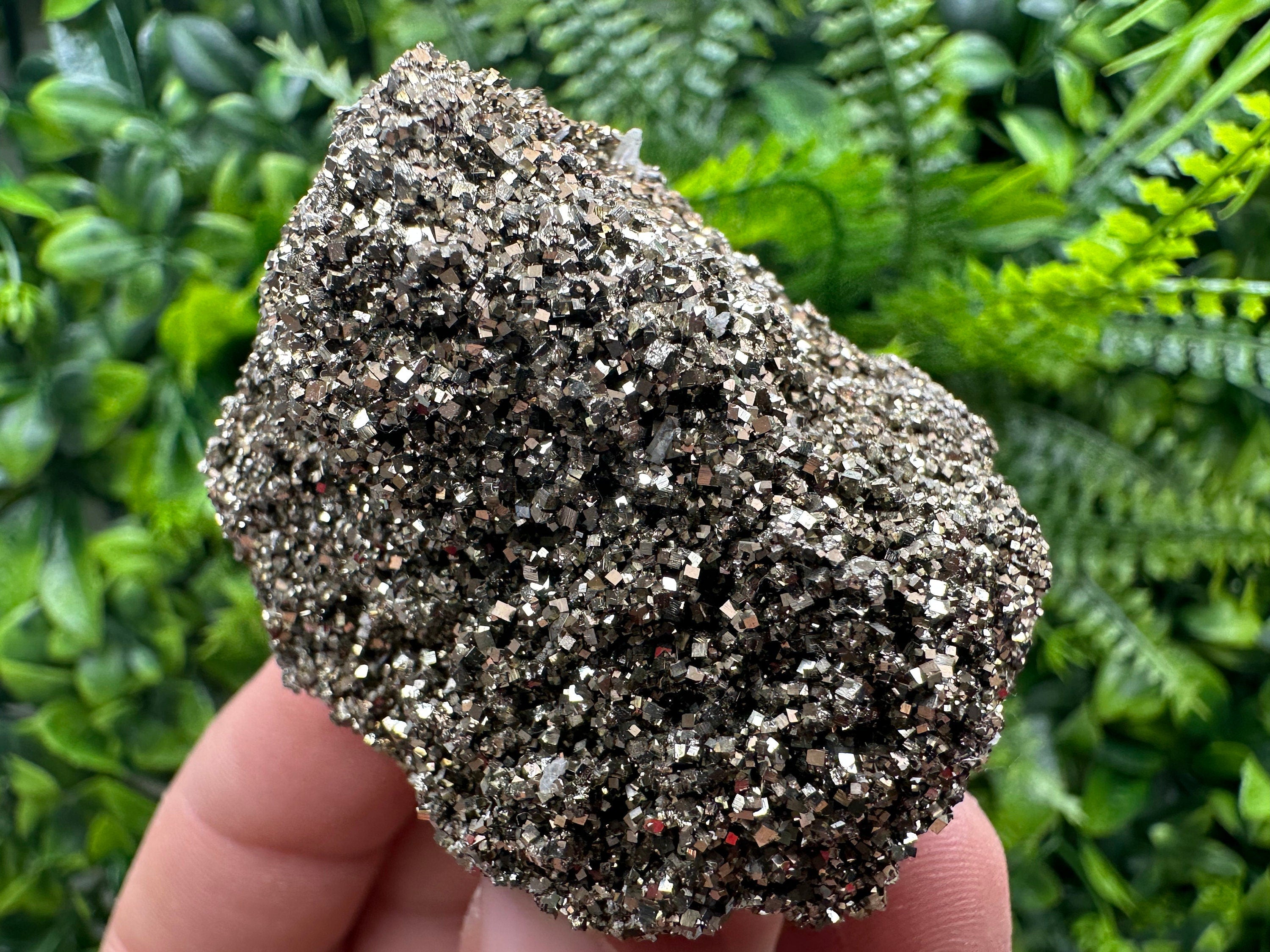 Rare Shiny Pyrite Crystal: Natural Fool's Gold Mineral Souvenir