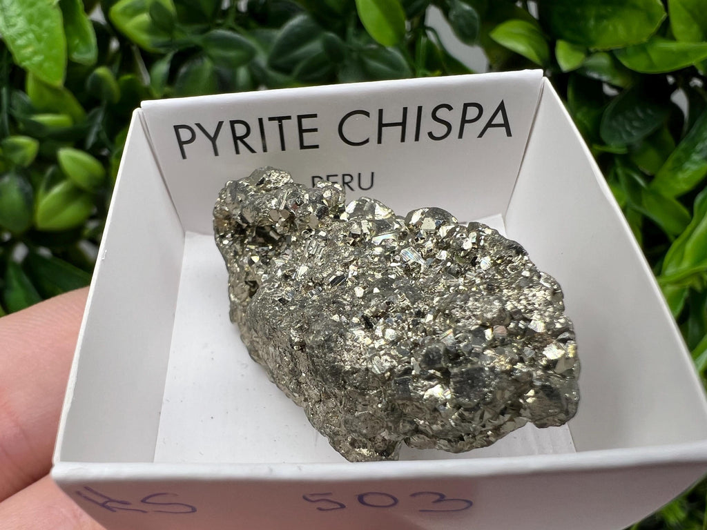 Peruvian Pyrite Cube: Natural Gold Mineral Specimen, Home Decor Stone (4/2.5cm