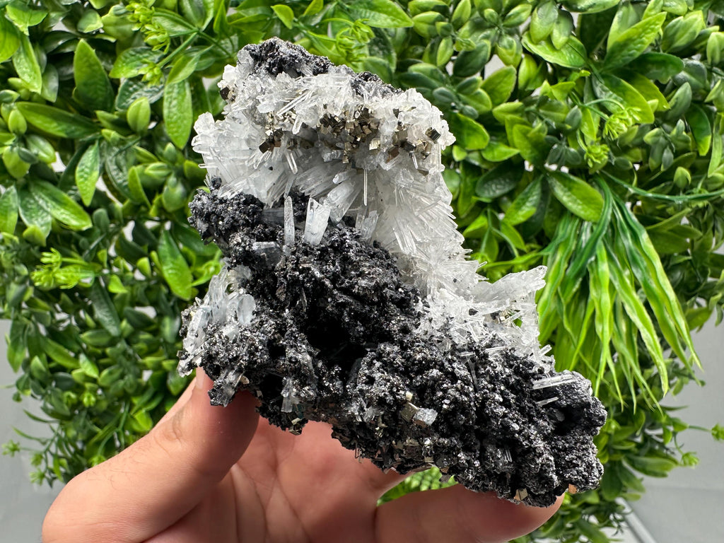 Wonderful Rainbow Pyrite whit Sphalerite and Quartz,from Borieva mine,Bulgaria,natural,collection mineral,home decor stone,rare crystal,gift
