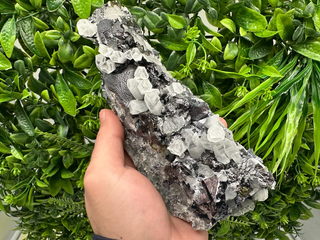 Galena,Sphalerite,Quartz Cluster, Borieva Mine, Bulgaria: Natural Mineral Decor