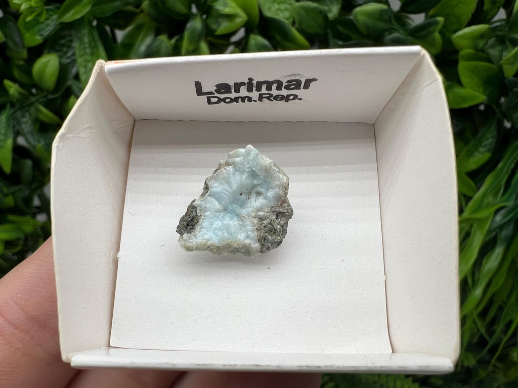 Rare Raw Larimar Crystal Mineral Specimen, Dominican Republic