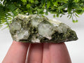 Rare Green Epidote with Quartz Crystal Cluster, Eastern Anatolia