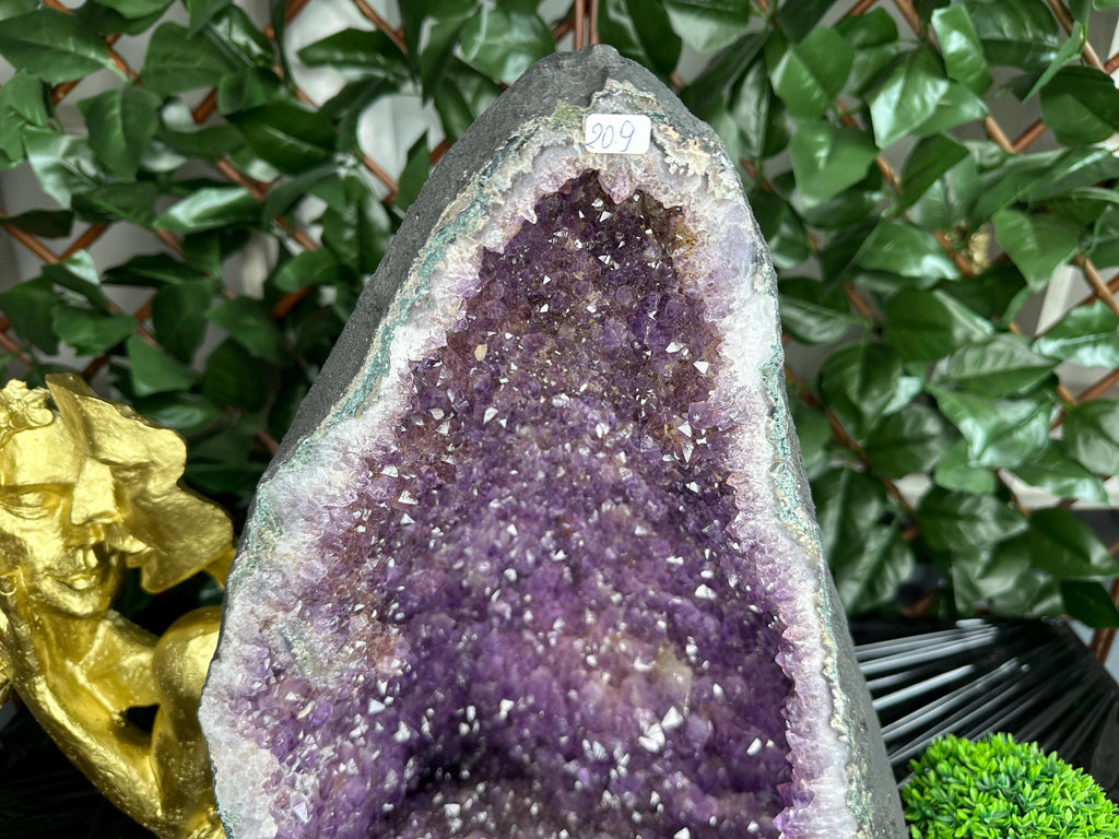 Large Amethyst Geode, Brazil Mineral Specimen, Purple Quartz