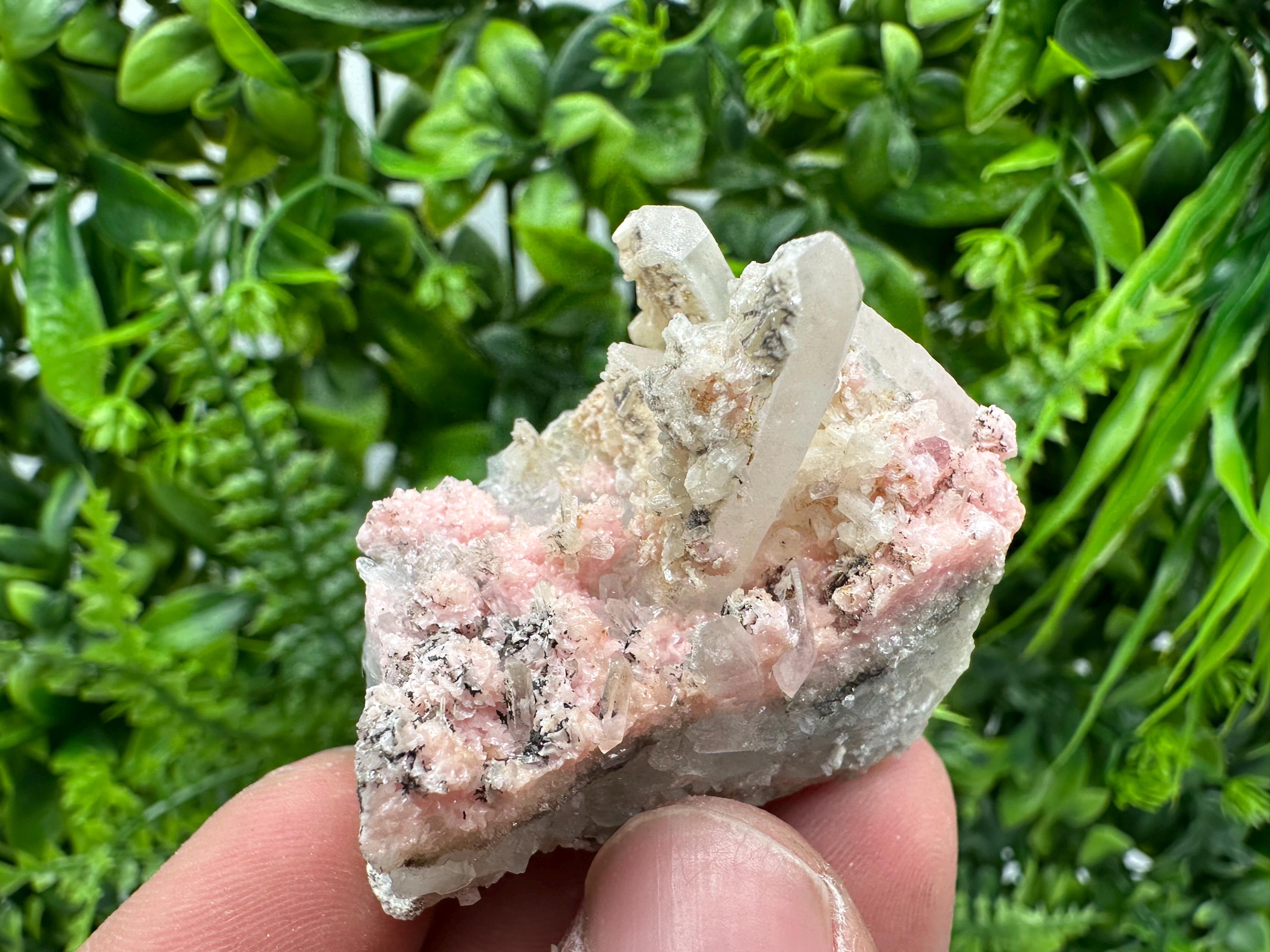 Pink Rhodochrosite Crystal: Starnica Mine, Bulgaria, Home Decor