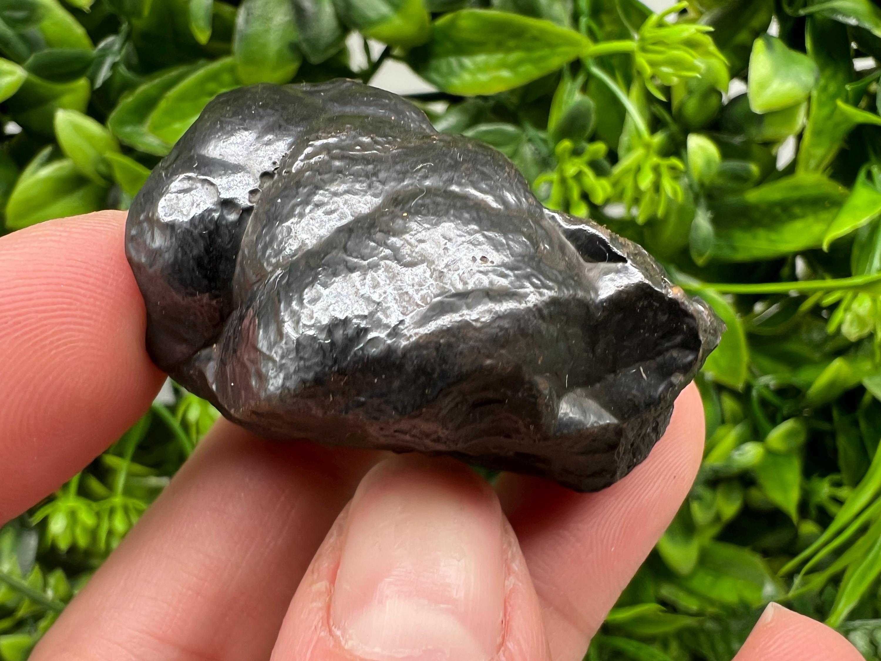 Moroccan Black Botryoidal Hematite Specimen: Chakra Reiki Crystal