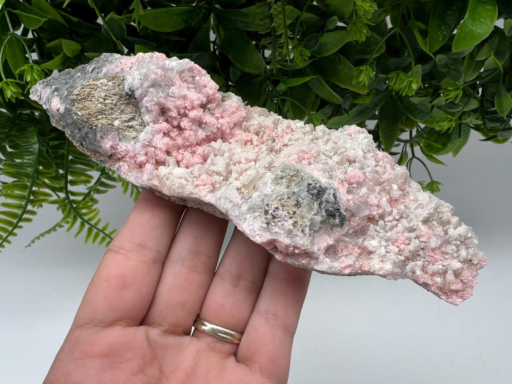Beautiful Rhodochrosite perfect pink colour Starnica Mine Davidcovo Bulgaria natural minerals souvenir crystal gift home decor stone gift