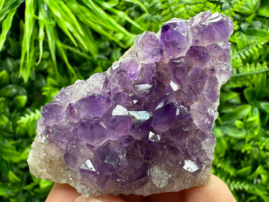 Uruguay Amethyst Cluster: Natural Purple Crystal, Home Decor