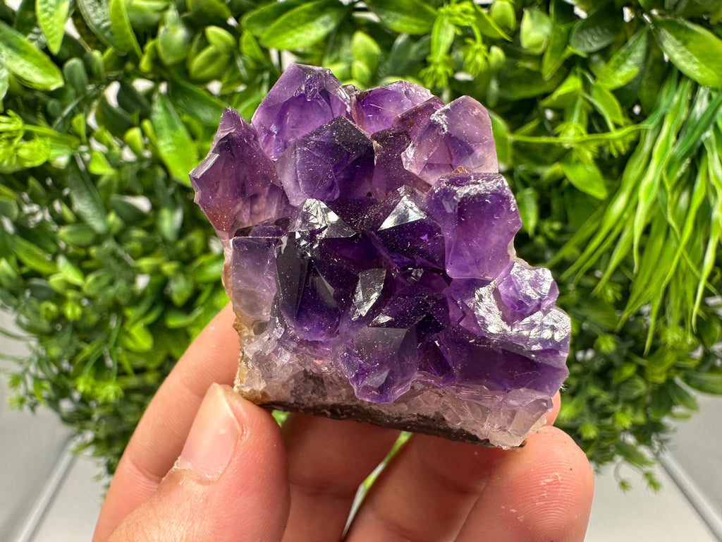 Natural Purple Amethyst Crystal Cluster from Uruguay