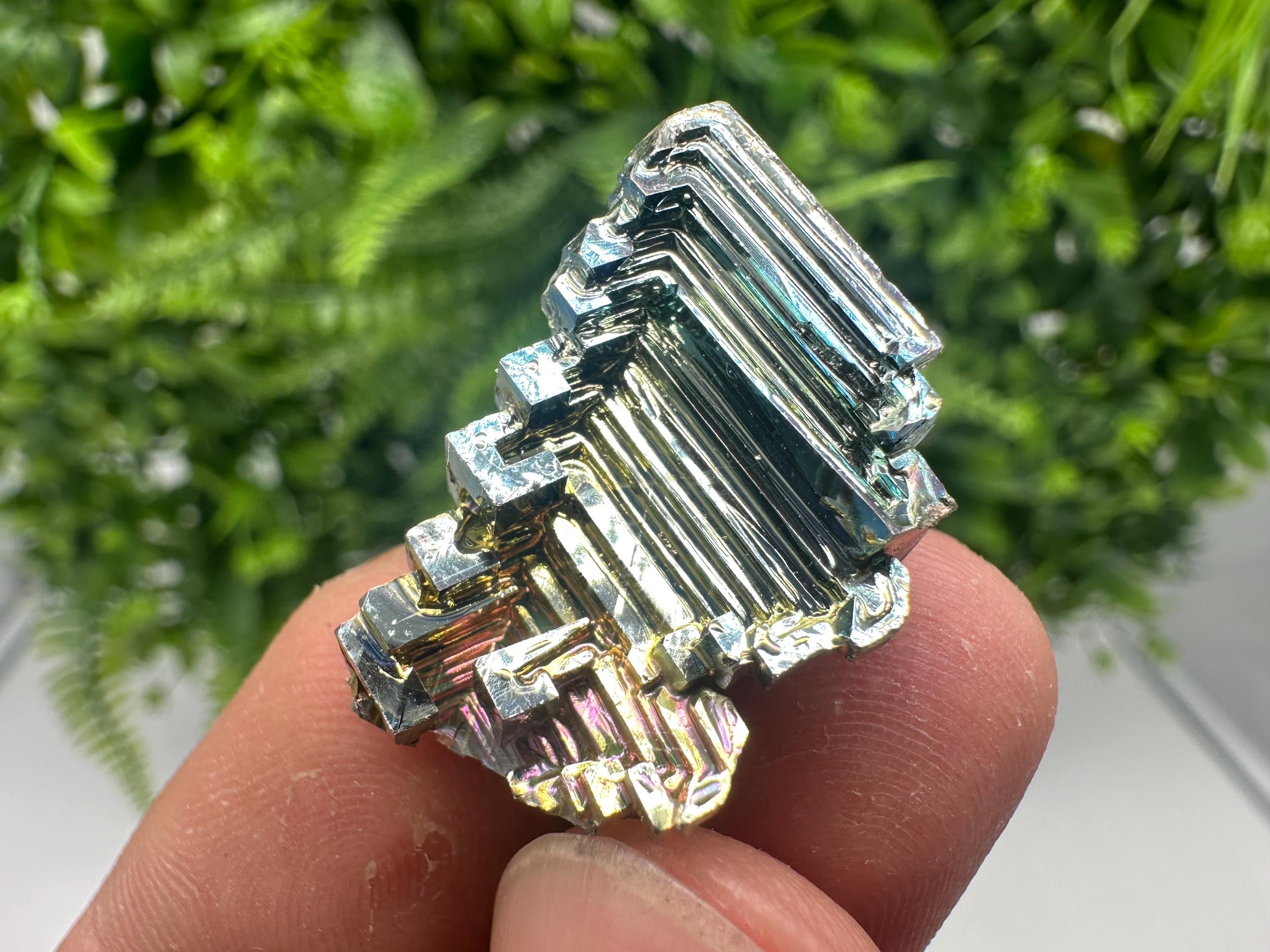 Rainbow Bismuth Crystal: Rare Gemstone Specimen, 11 grams