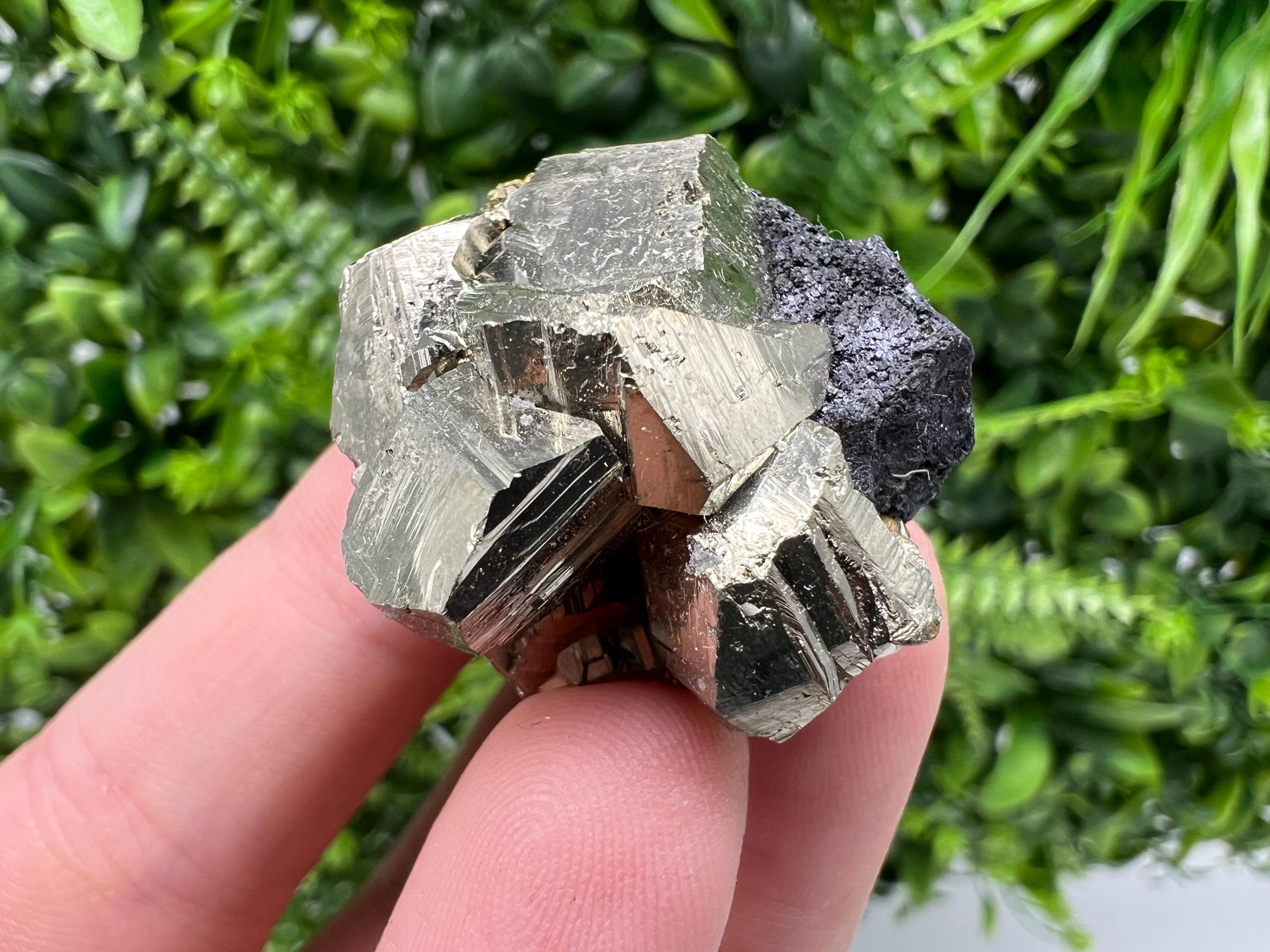 Rare Floating Pyrite Cluster, Fool’s Gold Crystal Decor