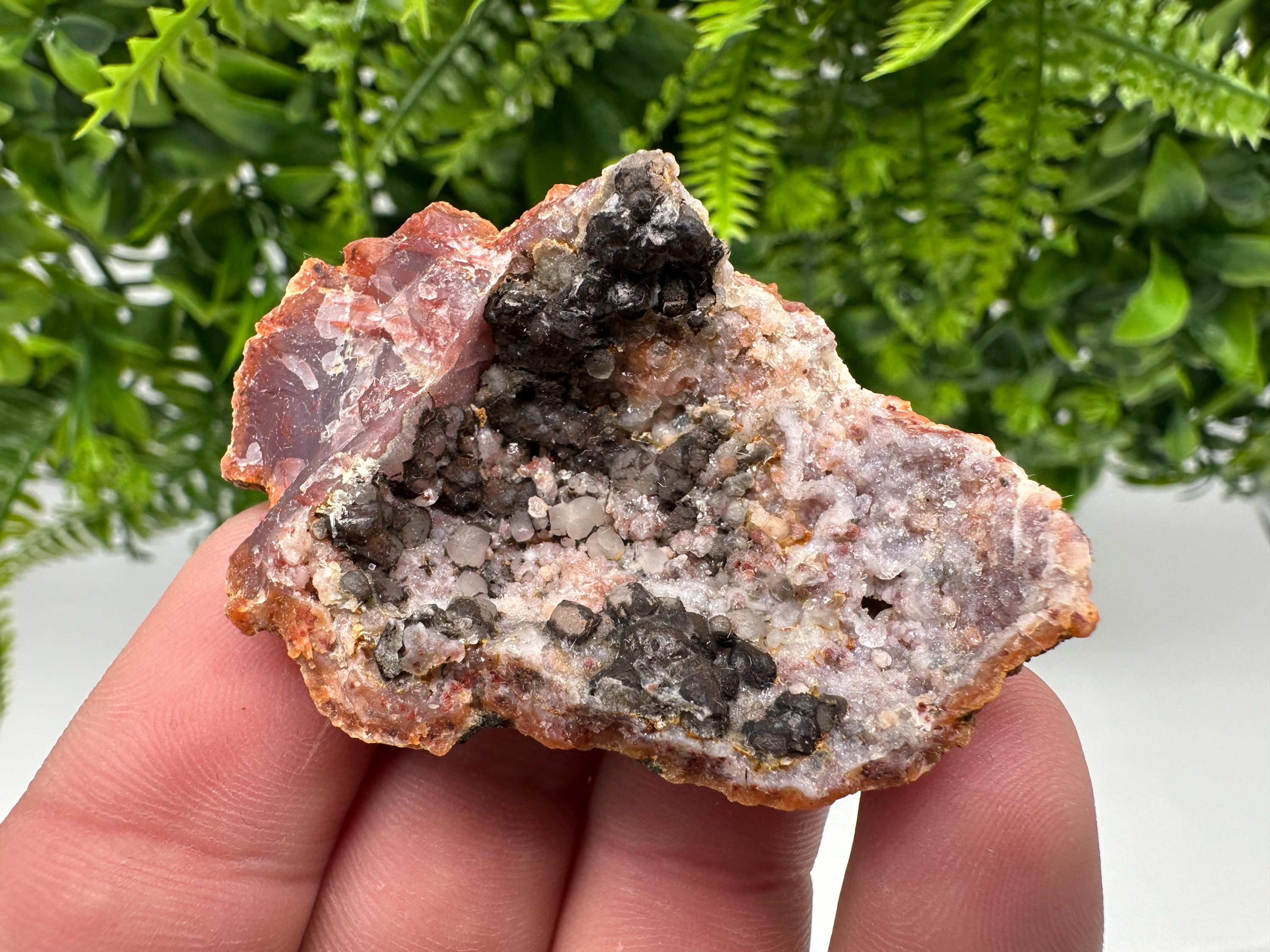 Moroccan Red Chalcedony Crystal Specimen: Rare Mineral Gift