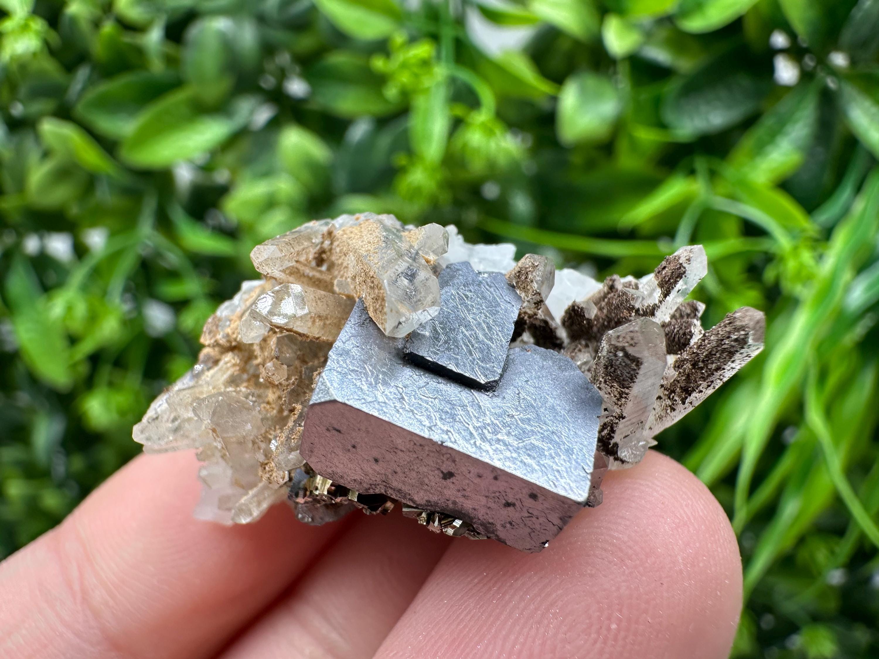 Stunning Galena,Sphalerite on Quartz whit Siderite from 9 th September mine,Madan,Bulgaria,Natural,collectible mineral specimen,home decor