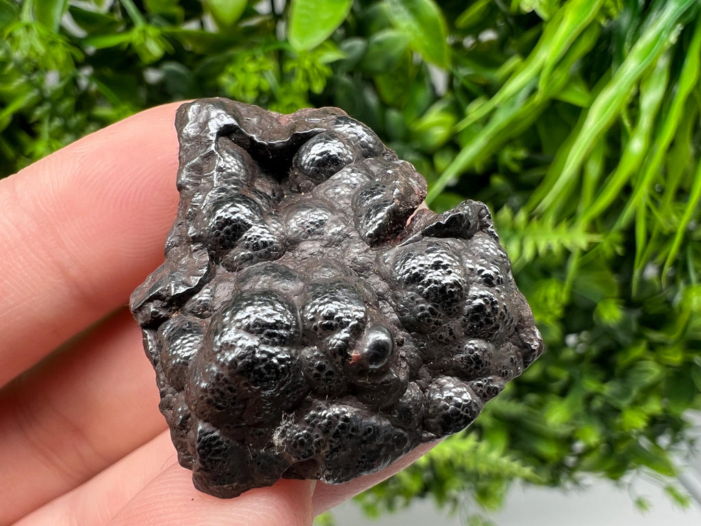 Botryoidal Black Hematite Specimen: Moroccan Crystal, Chakra Reiki
