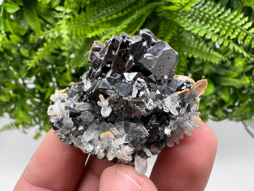 Galena Cluster with Siderite and Quartz, Bulgaria Mineral Specimen