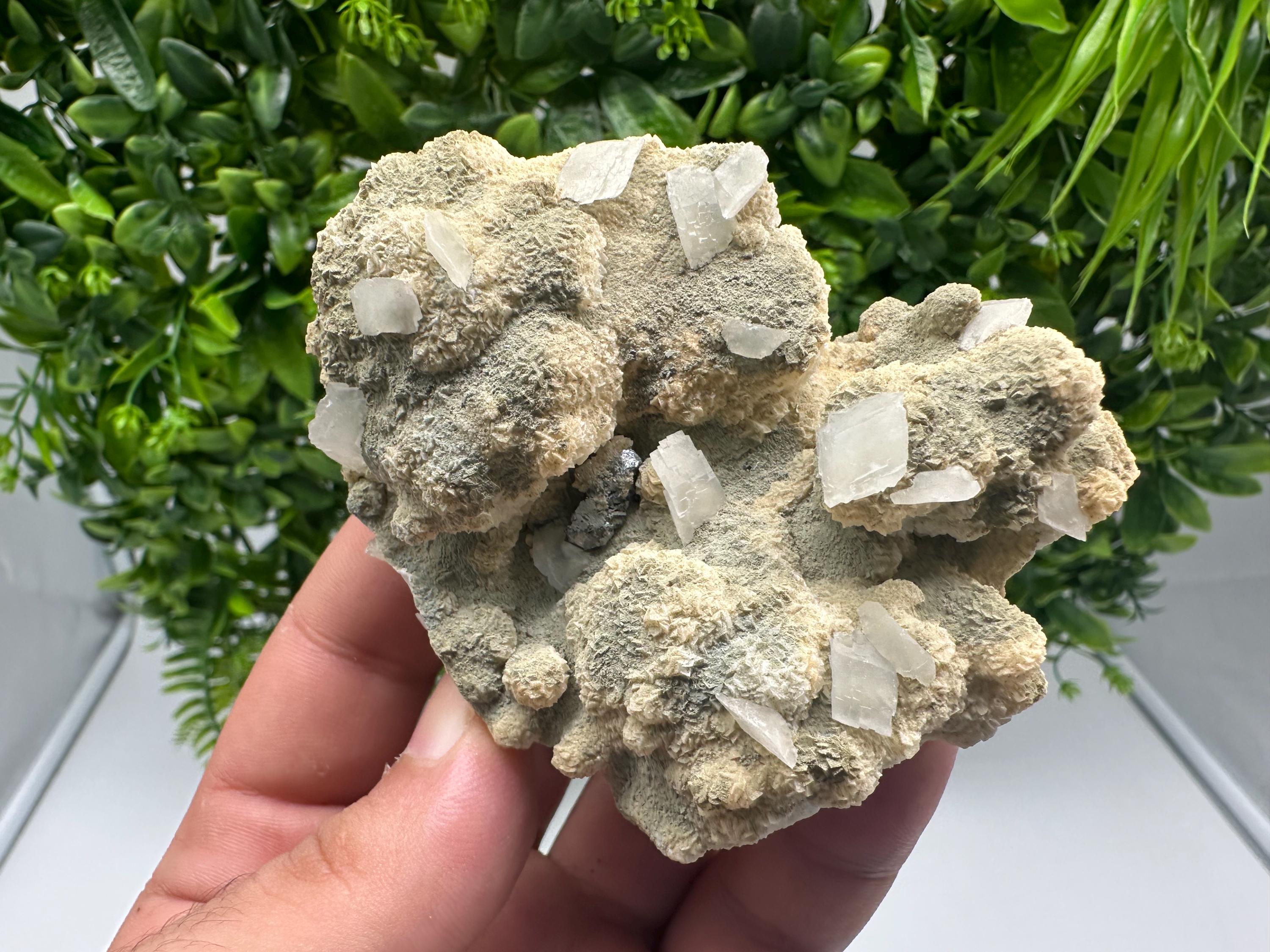 Calcite on Aragonite Mineral Specimen: Borieva Mine, Bulgaria