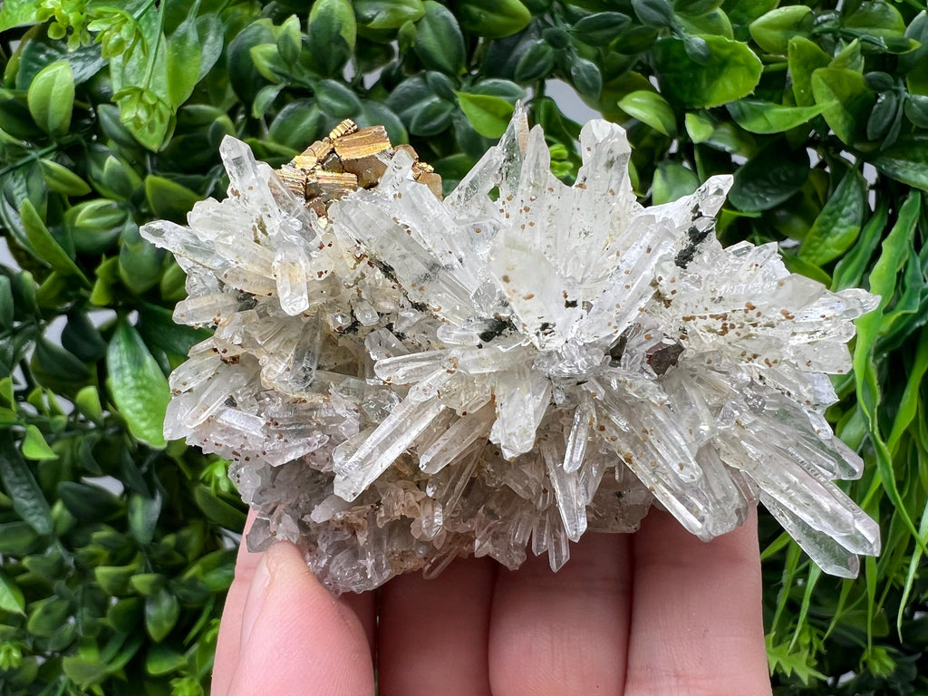 Stunning Pyrite on Quartz,Calcite from Borieva mine,Madan,Bulgaria,natural,collectible mineral specimen,home decor stone,collection crystal