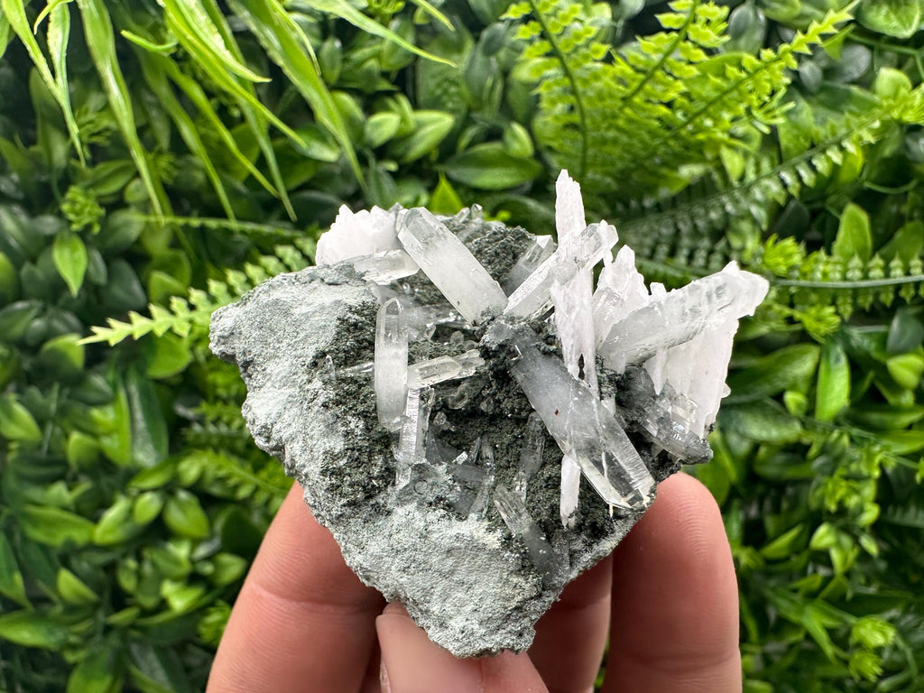 Quartz Chlorite Calcite Mineral Specimen, Borieva Mine Bulgaria