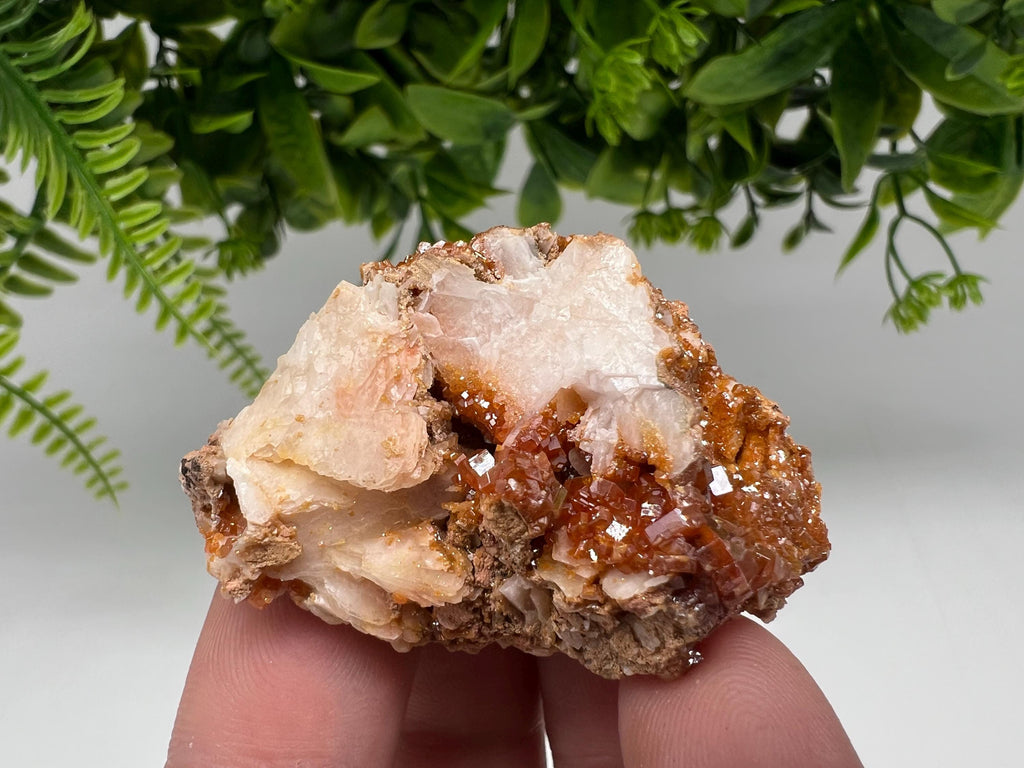 Red Vanadinite on Barite from Marocco,crystal minerals Speciment cluster Vanadinite crystal Vanadinite Geology Vanadinite cluster minerals