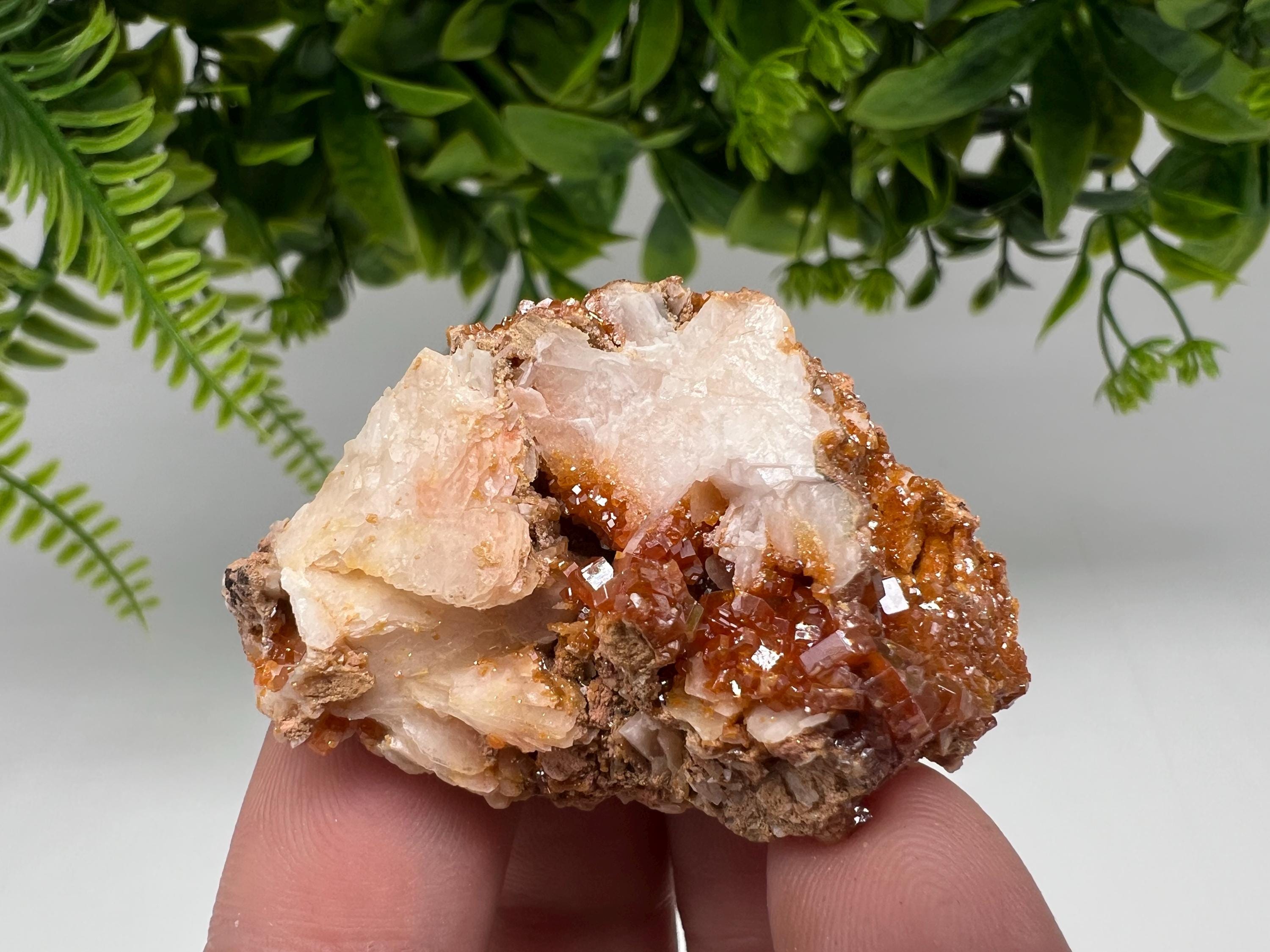 Red Vanadinite on Barite from Marocco,crystal minerals Speciment cluster Vanadinite crystal Vanadinite Geology Vanadinite cluster minerals