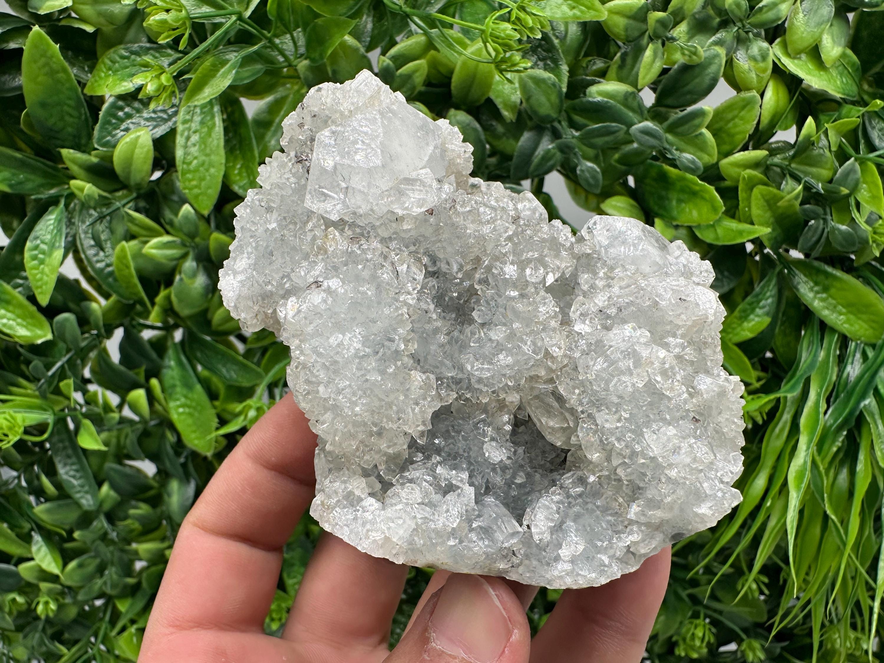 STUNNING Apophyllite,Stilbite,on CHALCEDONY,natural,collection minerals specimen,India ,Mineral,Crystal,Stone Mineral Specimen India Crystal