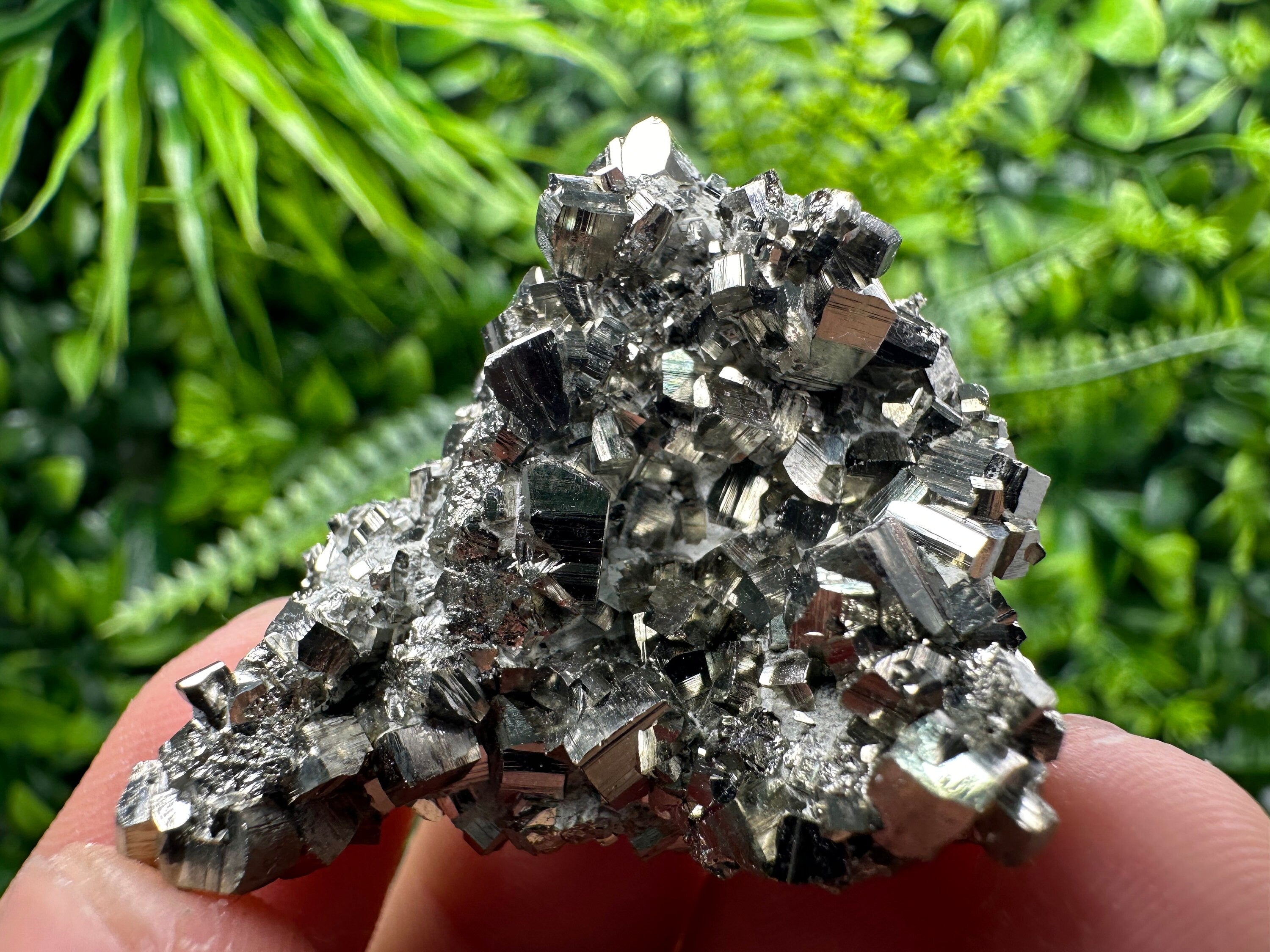 Golden Pyrite Cluster, Rare Crystallization, Natural Mineral Specimen