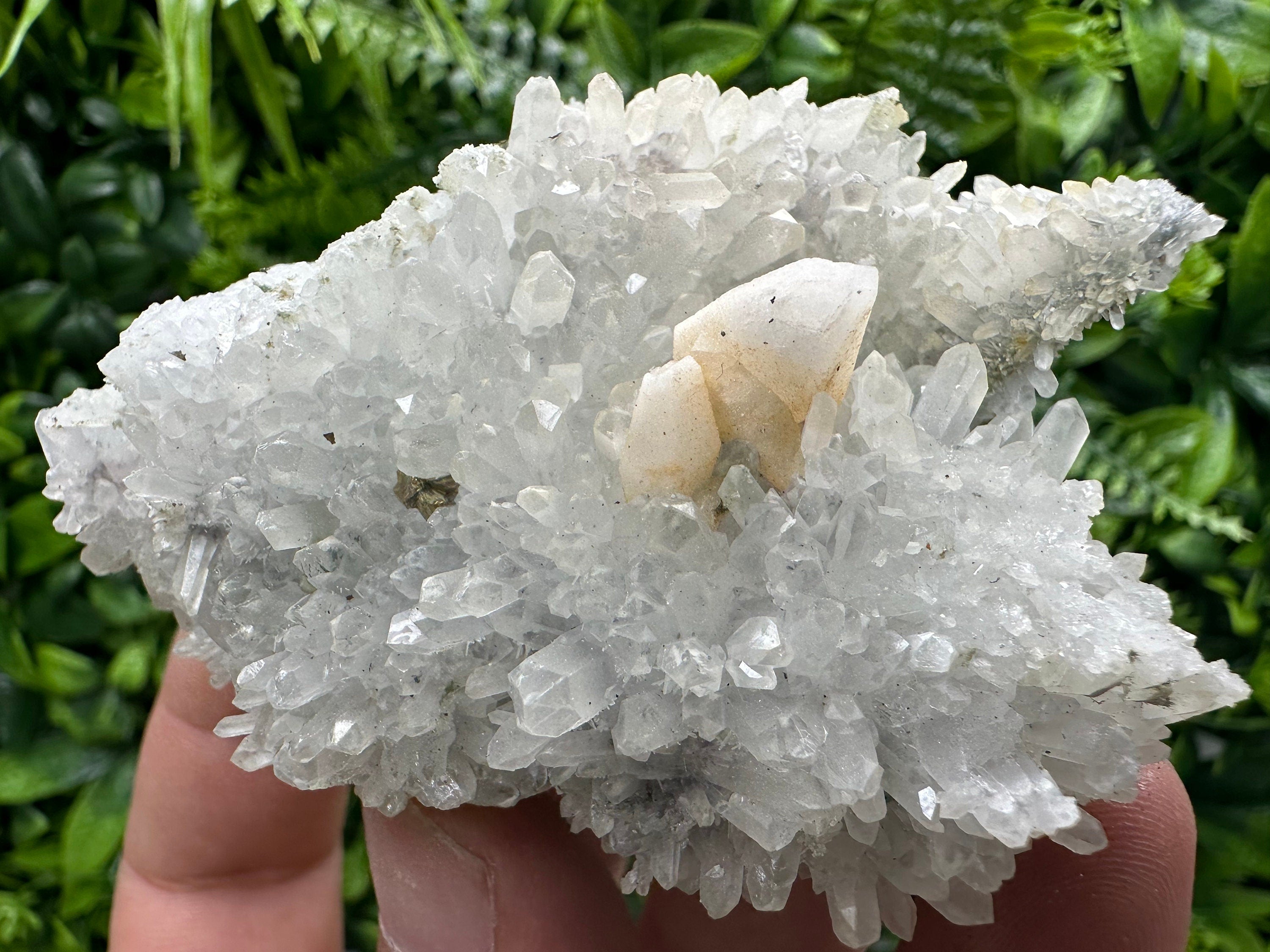 Quartz with Pyrite and Calcite, Djurcovo Laki, Bulgaria