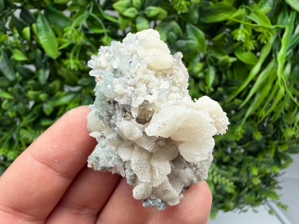 White Calcite Quartz Cluster Mineral Specimen, Krushev Dol Mine, Bulgaria Collection
