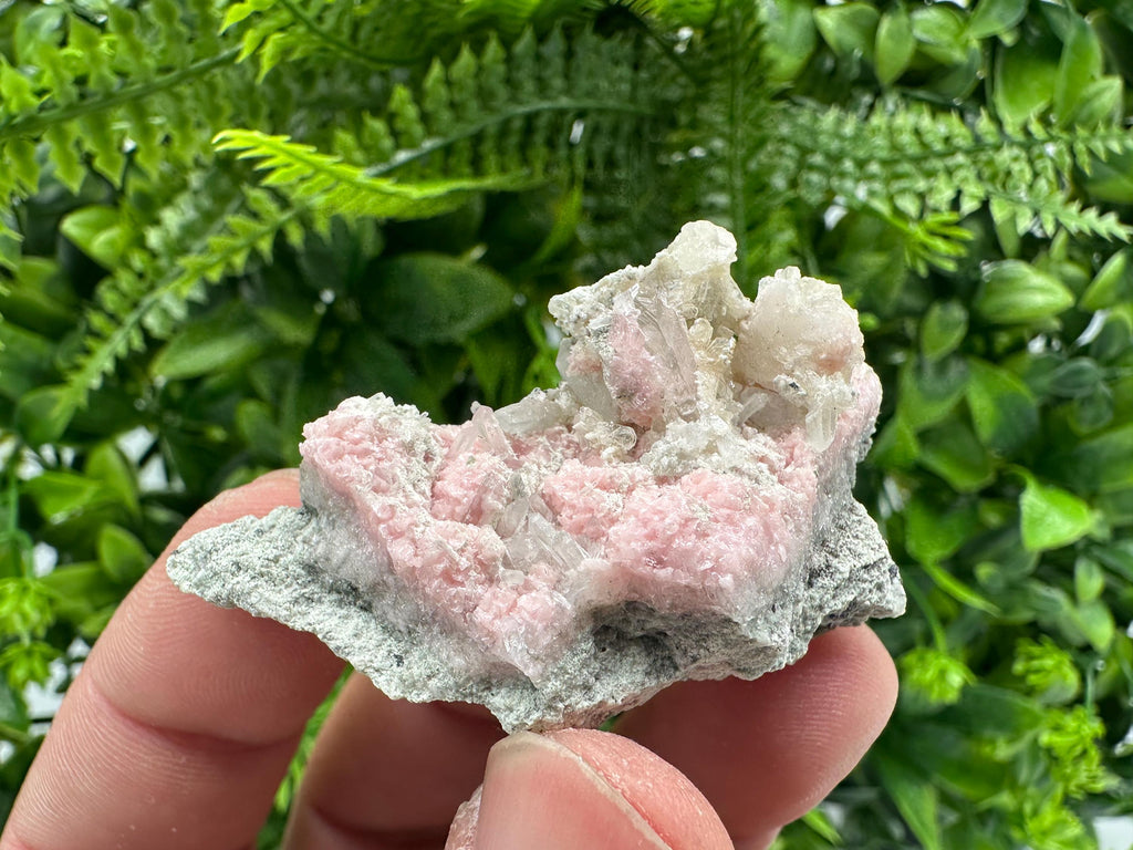 Pink Rhodochrosite Crystal: Starnica Mine, Bulgaria - Home Decor Stone