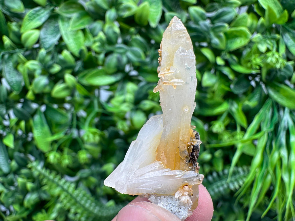 Quartz with Limonite, Iron Oxide Mineral Specimen