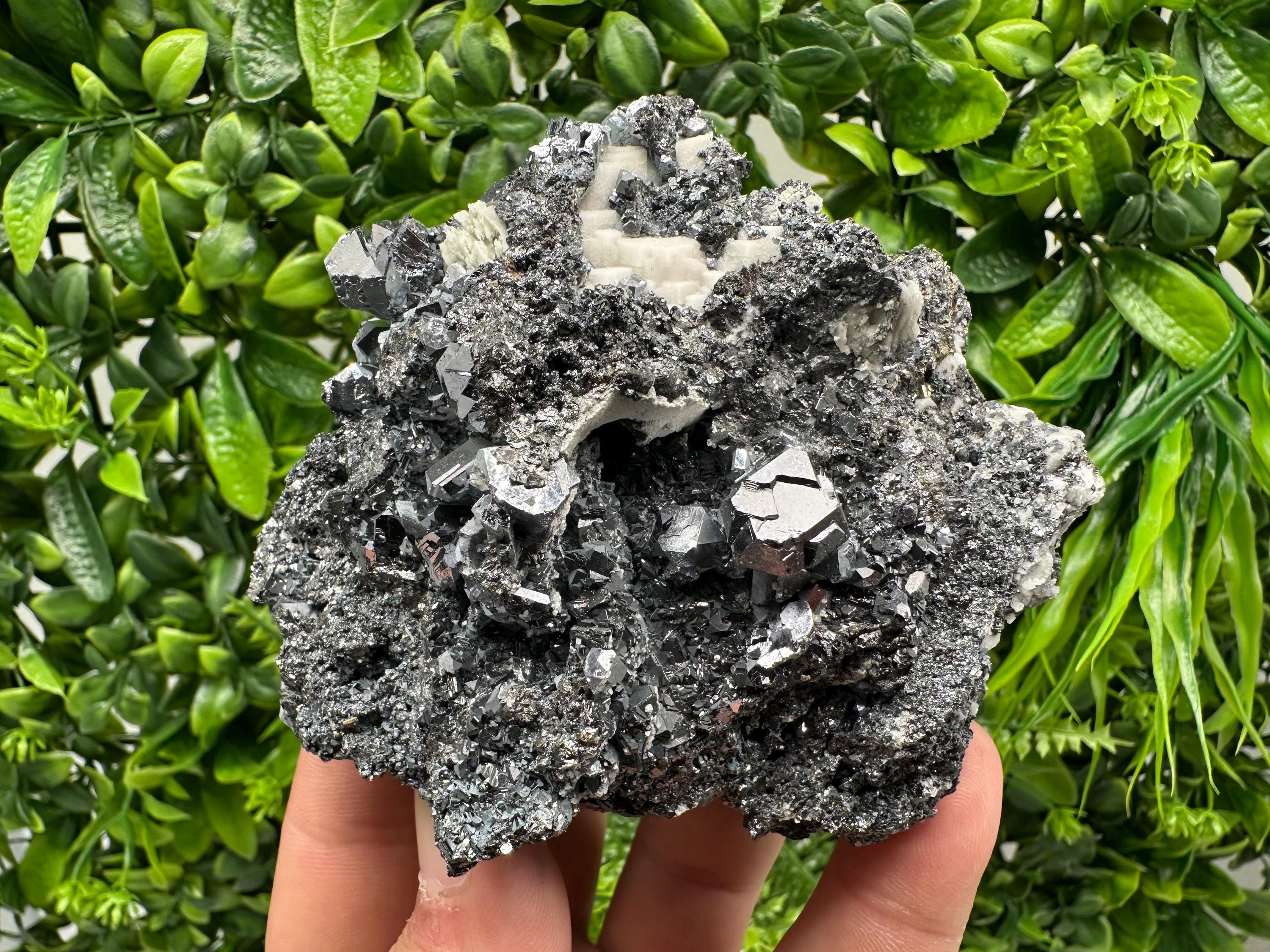 Galena Sphalerite Mineral Specimen: Quartz with Siderite, Madan Bulgaria