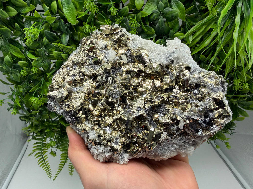 Transparent Quartz with Pyrite, Krushev Dol Mine, Bulgaria