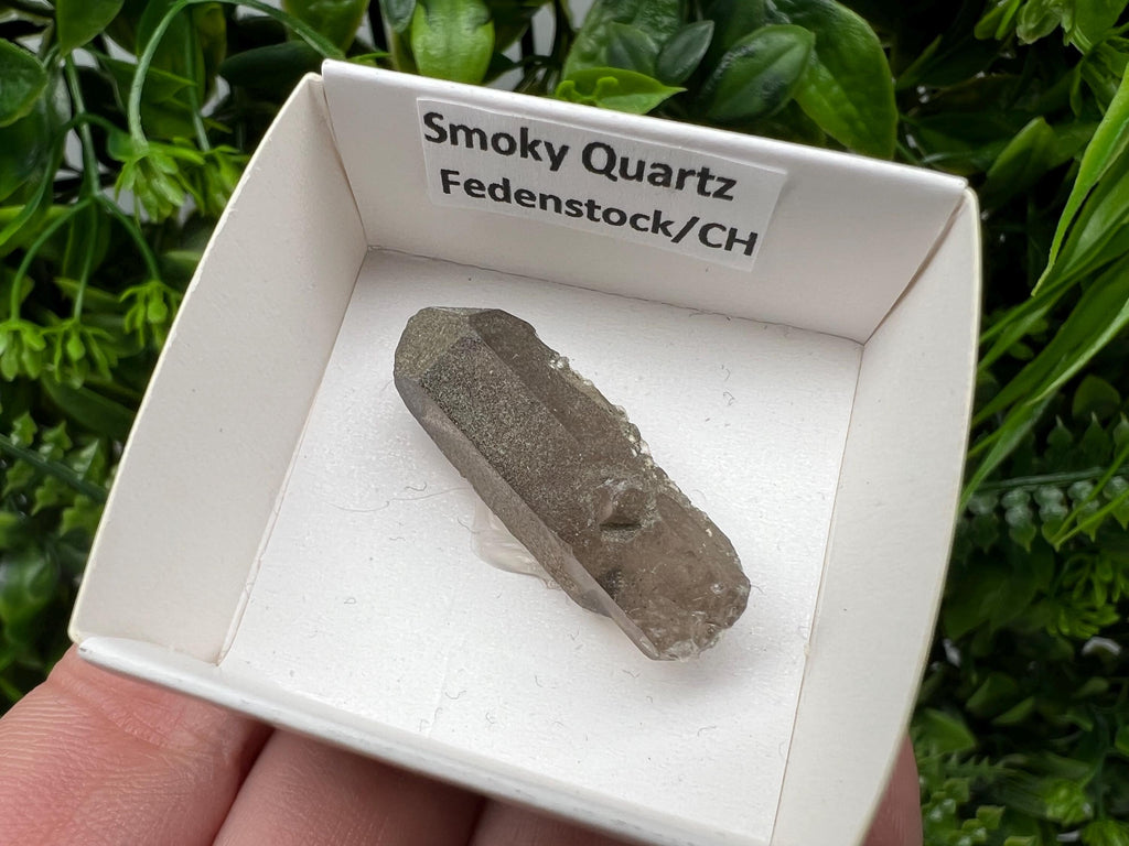 Rare Fedenstock Smoky Quartz Point, Switzerland Mineral Specimen (35MM)