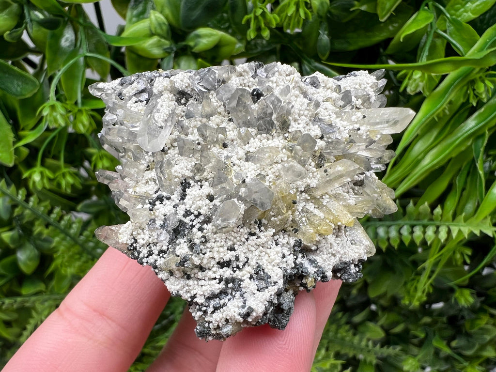 Chlorite Epidote Quartz Mineral Specimen, Bulgaria Stone Decor