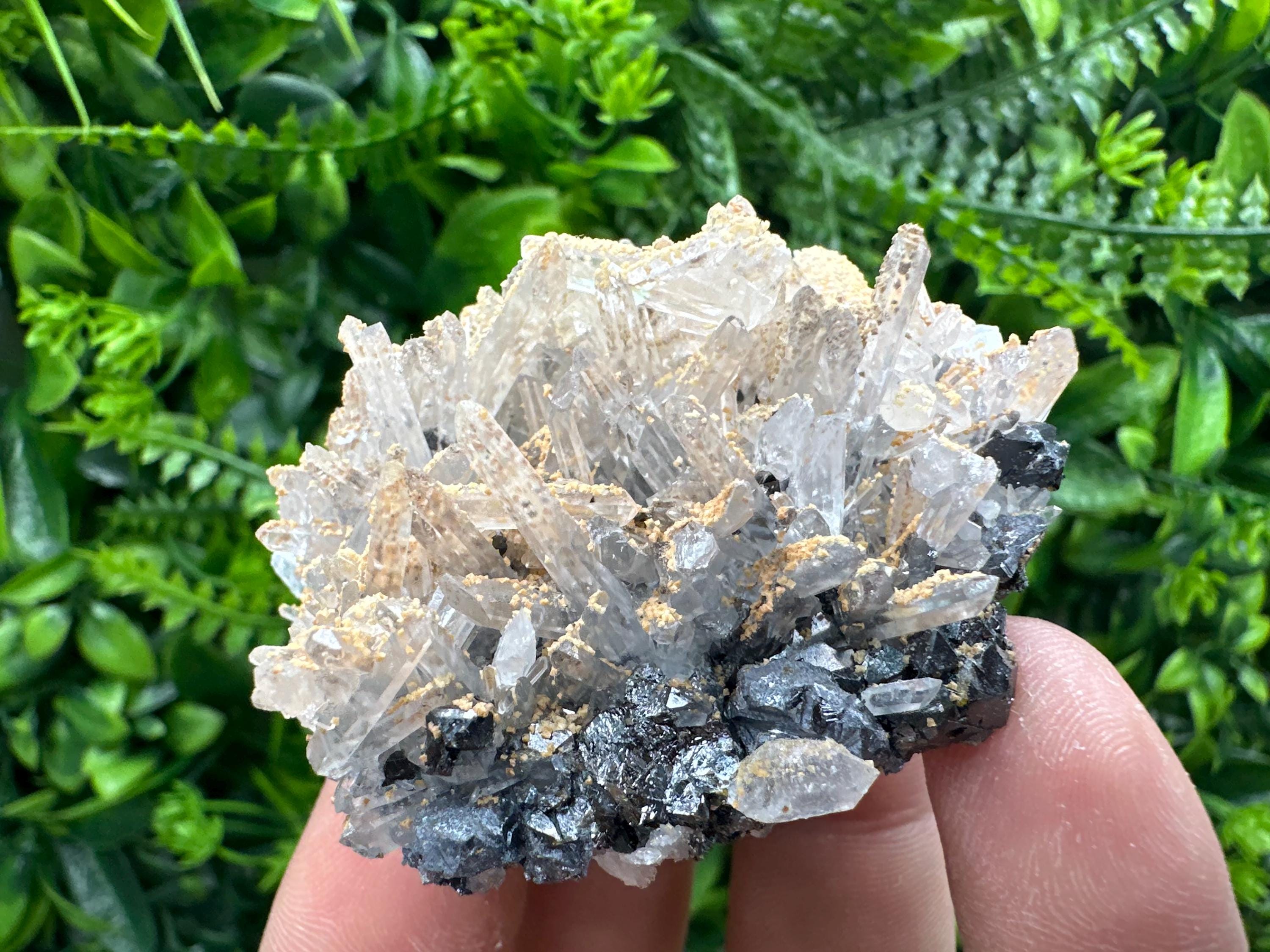 Quartz, Dolomite, Sphalerite & Galena Specimen from Bulgaria
