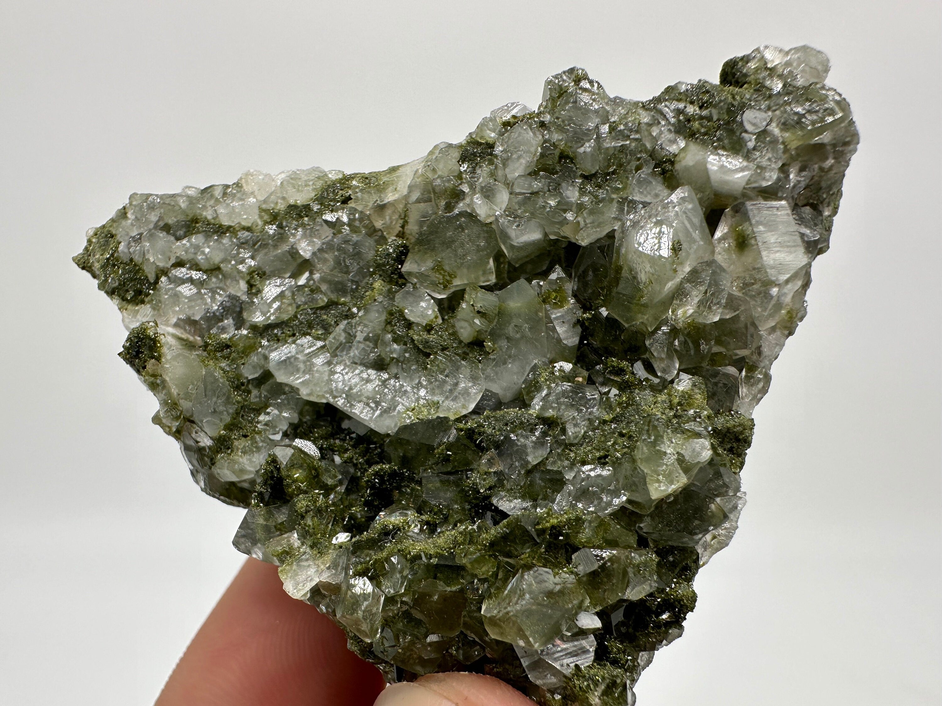 Rainbow Epidote with Quartz, Hakkari Turkey Mineral Specimen