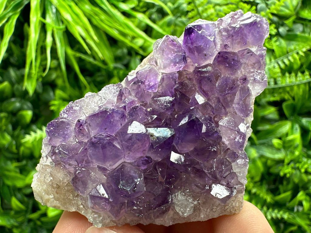 Uruguay Amethyst Cluster: Natural Purple Crystal, Home Decor