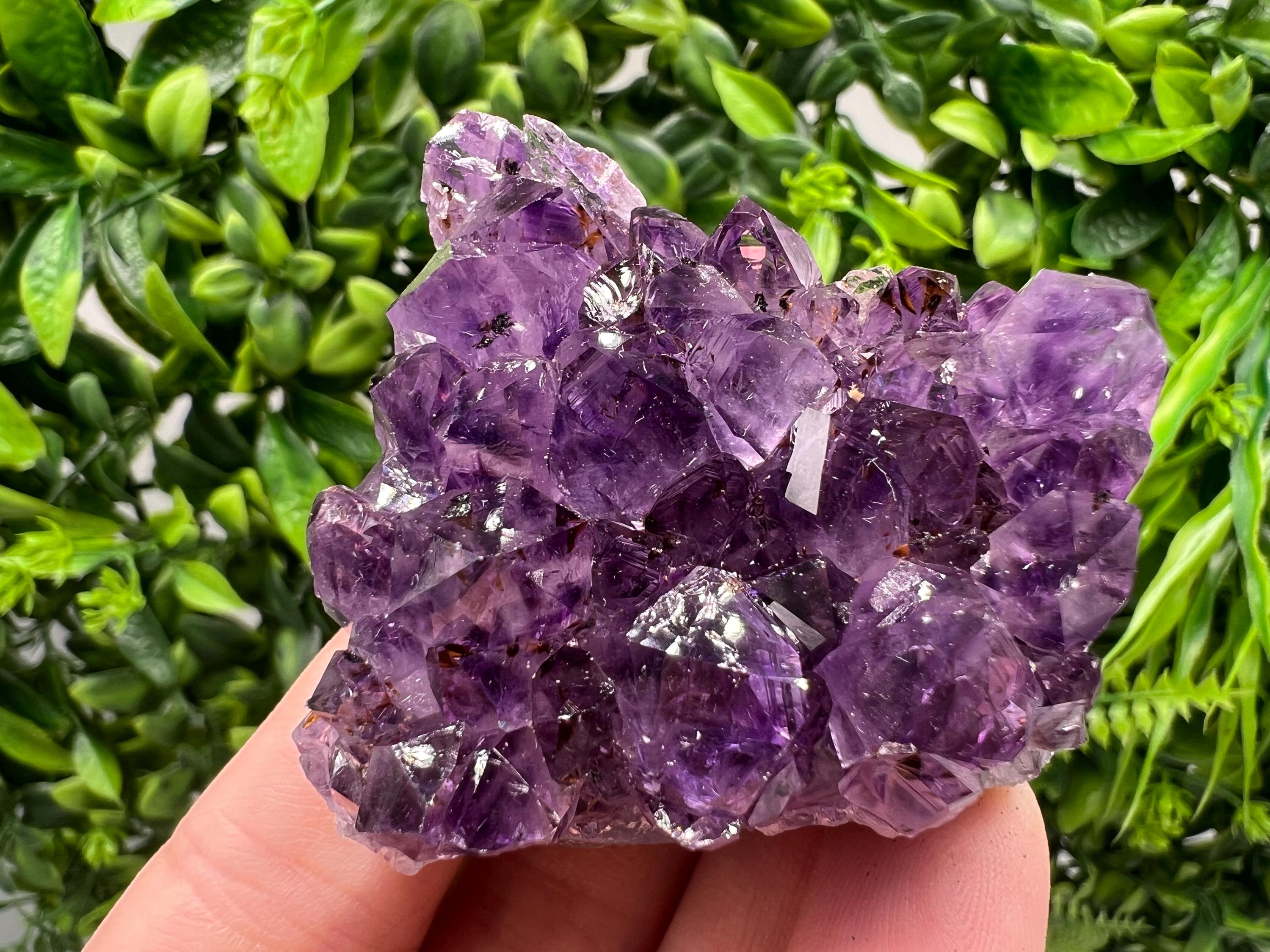 Uruguay Amethyst Crystal: Purple Quartz Phantom - Home Decor