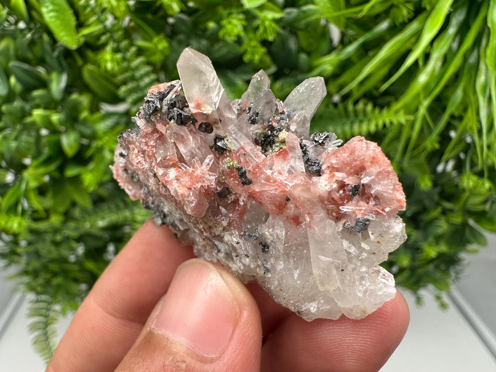 Stunning Quartz whit Hematite,Iron oxide from 9th September mine,natural,collectible mineral specimen,home decor stone,gift,crystal,collecti