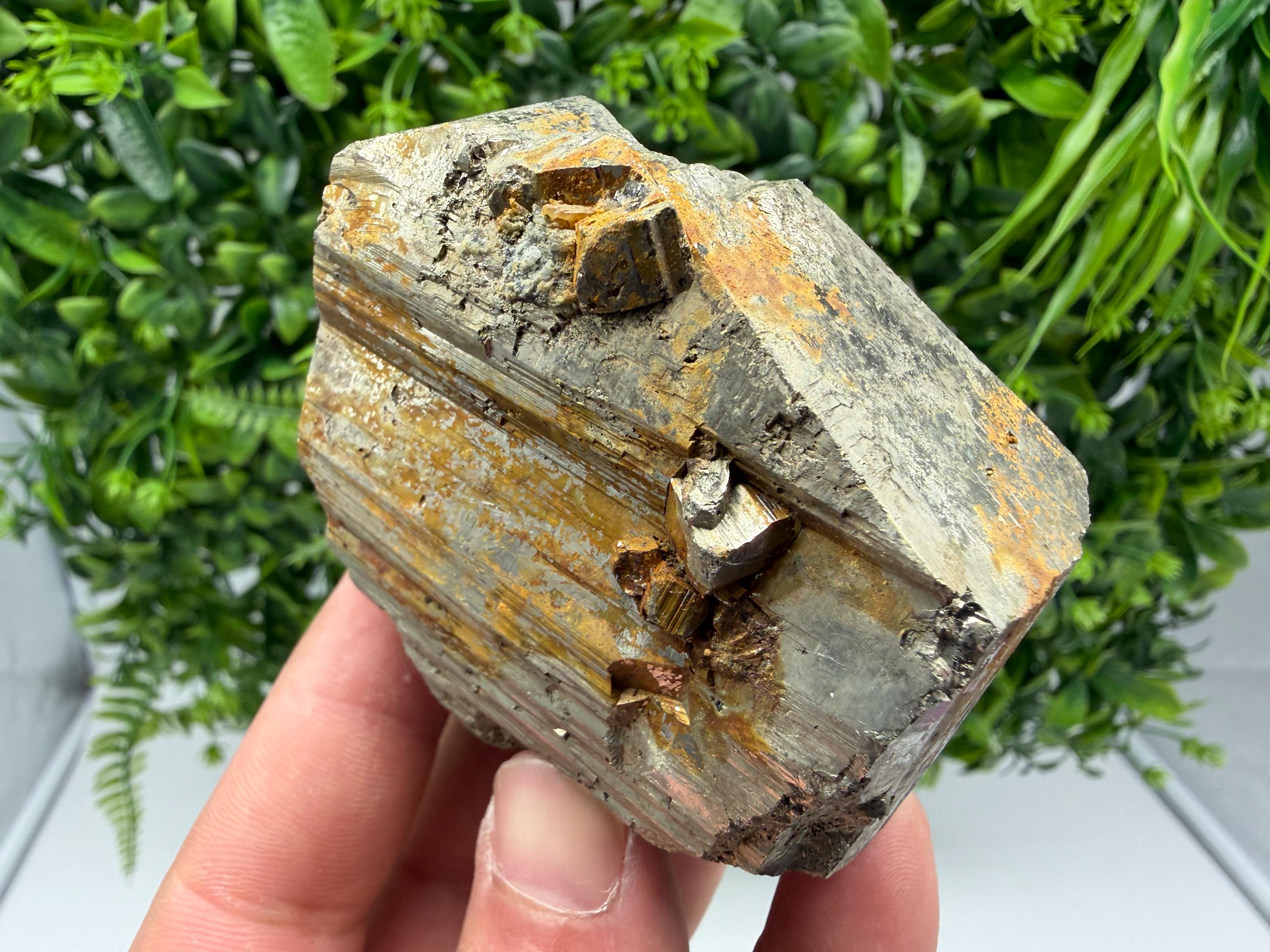 Rainbow Pyrite Hematite Cluster, Borieva Mine, Bulgaria