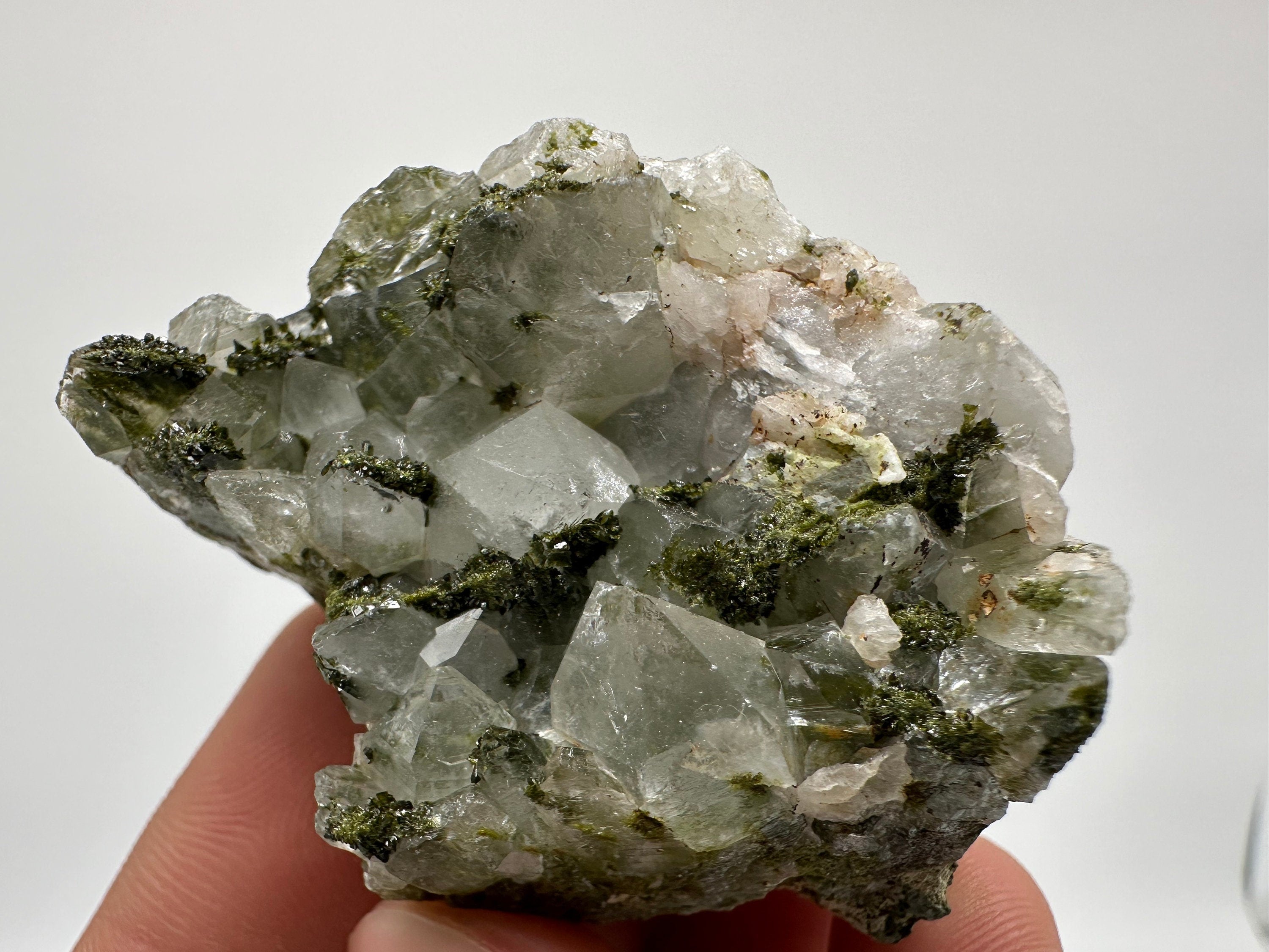 Rainbow Epidote with Quartz, Hakkari Turkey Mineral Specimen
