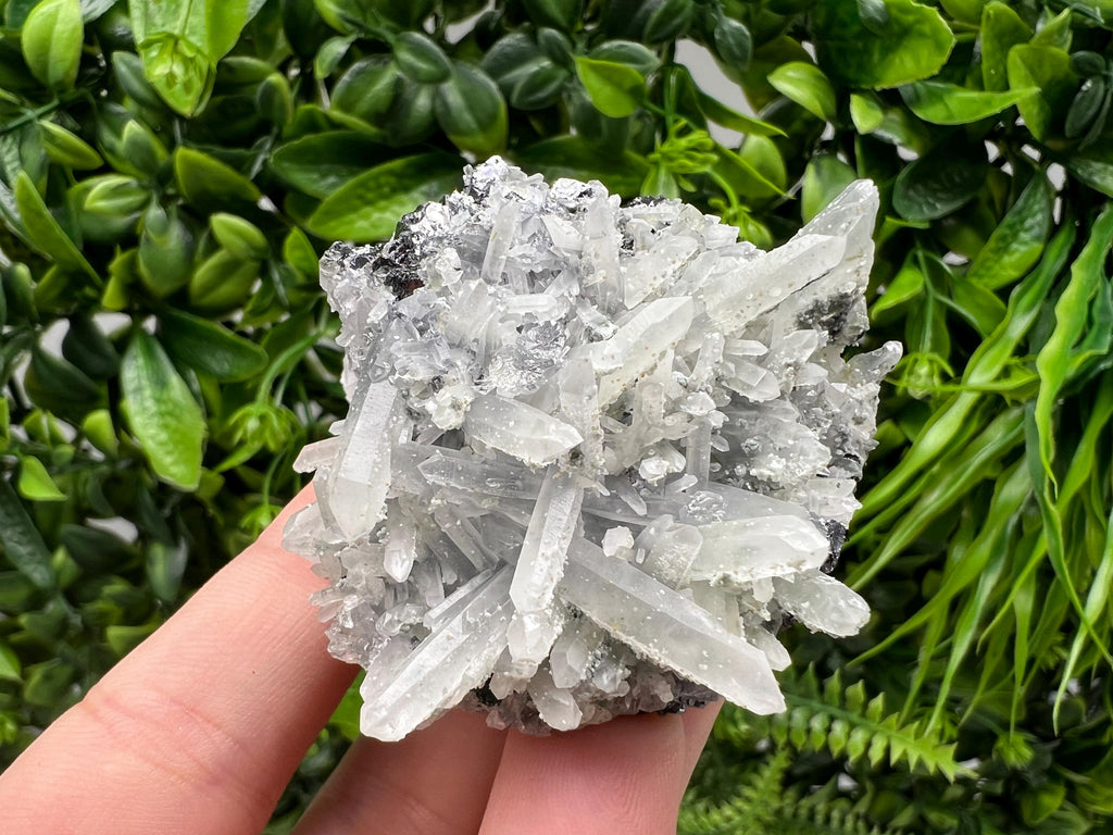Transparent Quartz Cluster, Borieva Mine Mineral Specimen, Home Decor Crystal