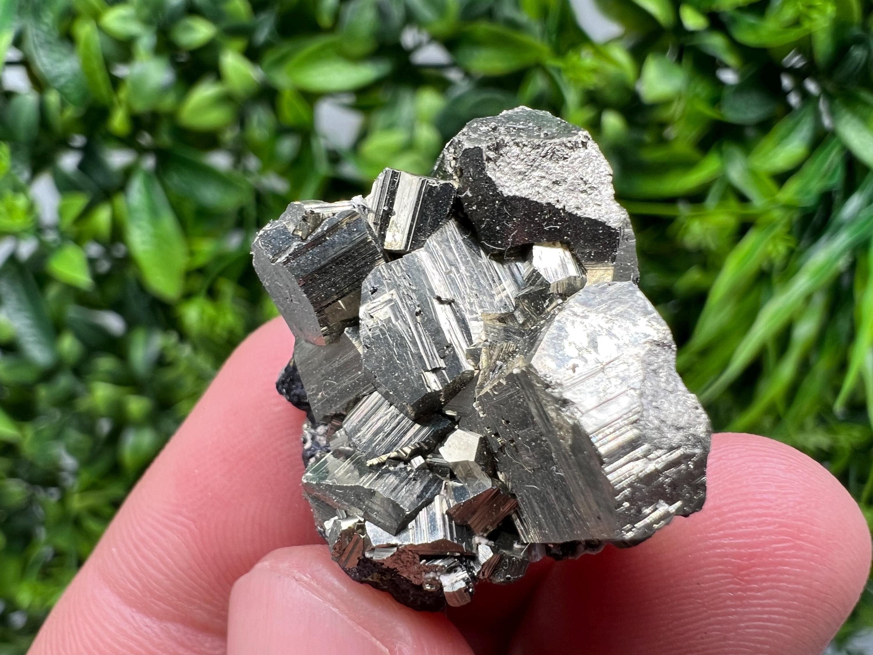 Golden Pyrite Cluster with Sphalerite, Madan Bulgaria Mineral Specimen