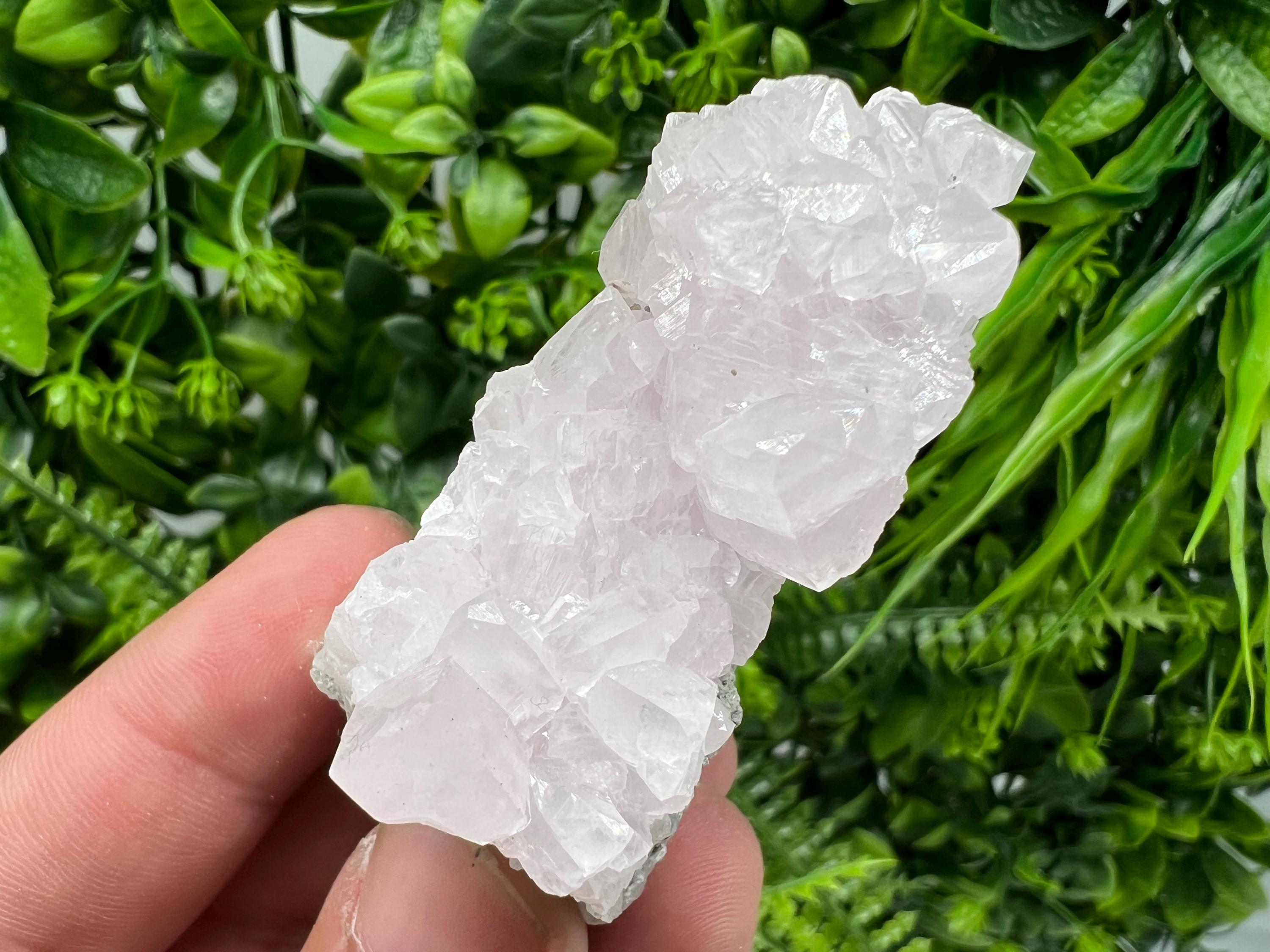 UV Reactive Mangano Calcite Crystal: Androvo Mine, Bulgaria