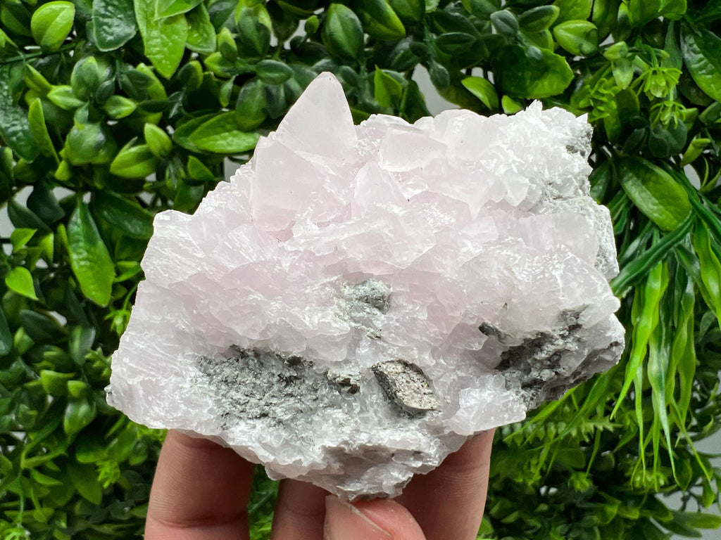 UV Reactive Mangano Calcite Crystal: Androvo Mine, Bulgaria