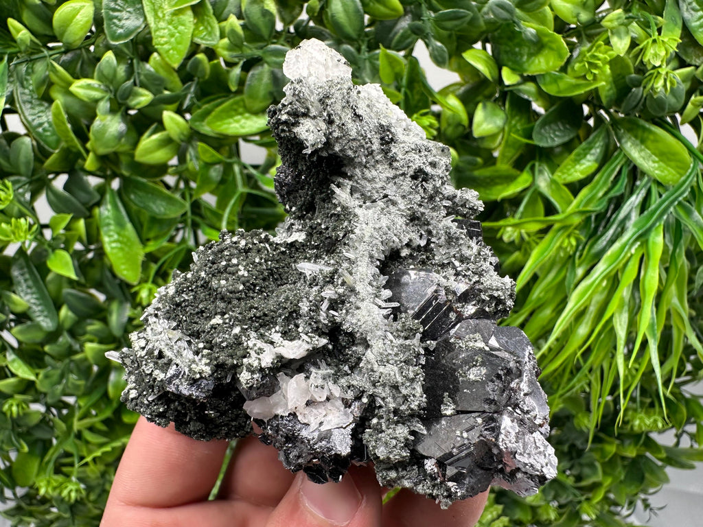 Galena Quartz Sphalerite Mineral Specimen: Borieva Mine, Bulgaria